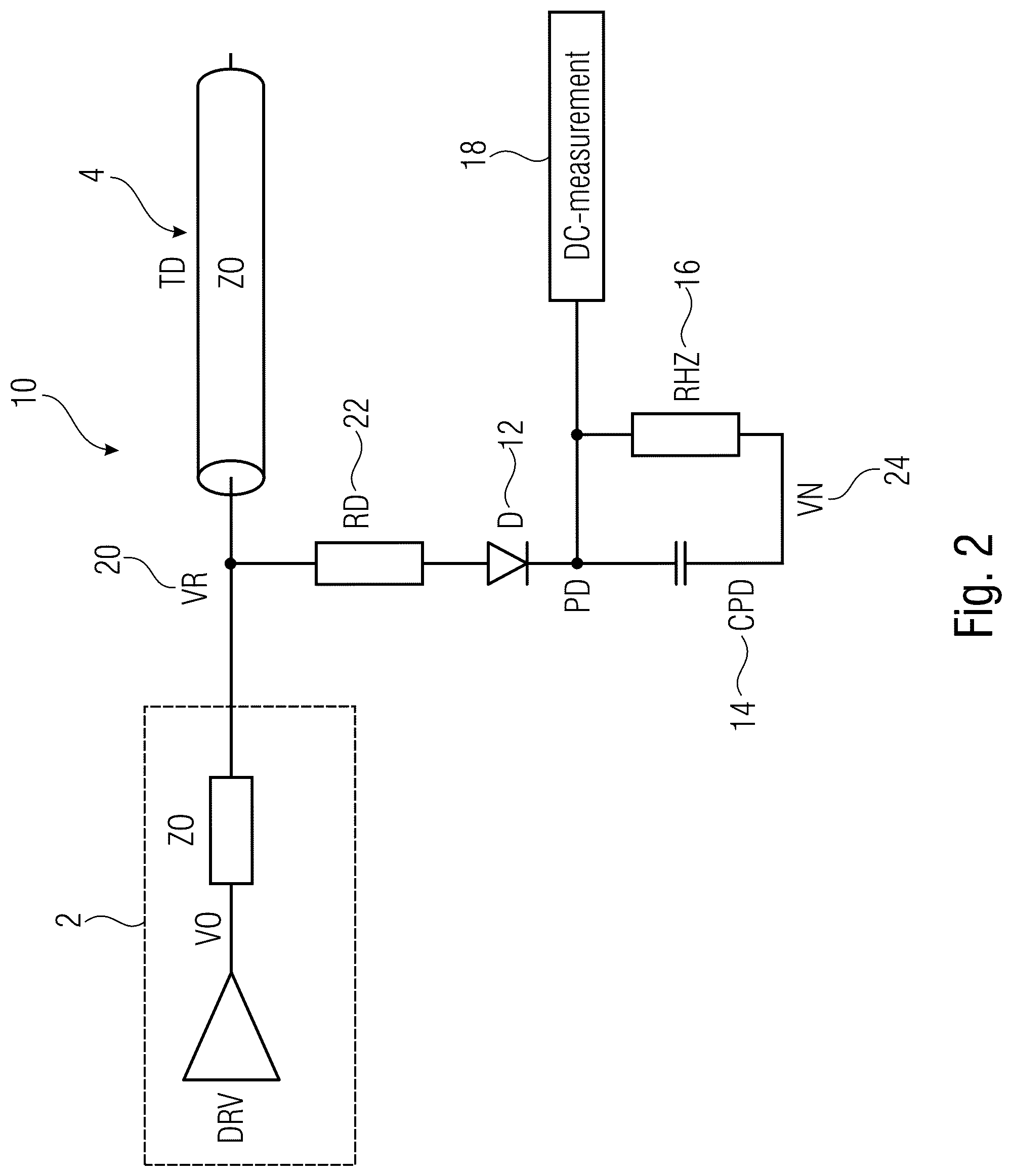 Patent US12320853 Figure 2 – Systems and methods for automatic time domain reflectometer measurement on a uni-directional drive channel