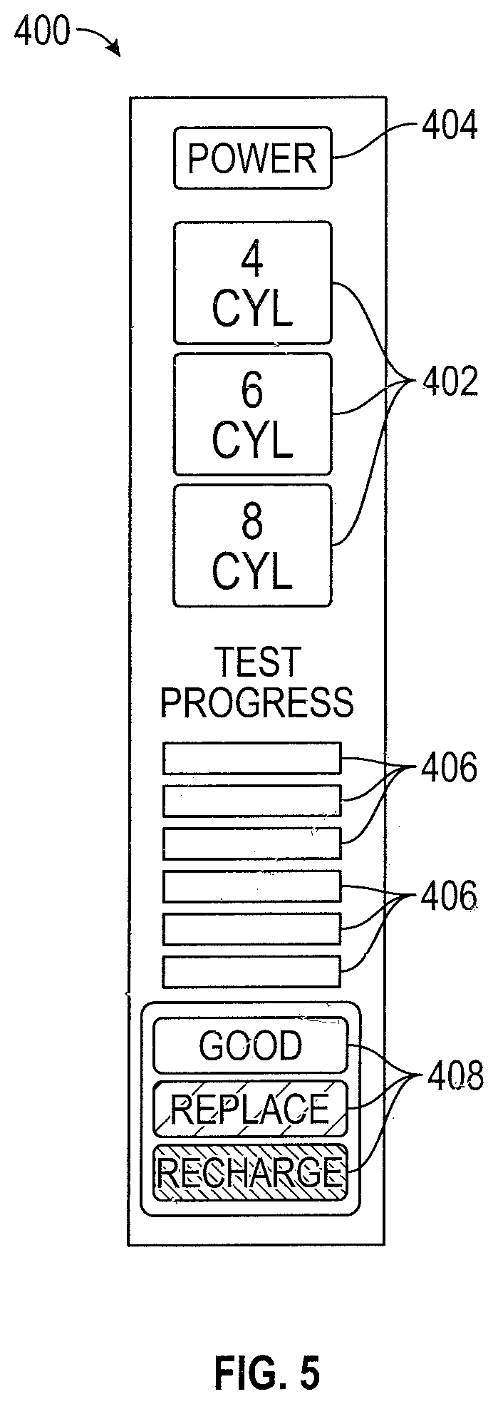 Patent US12320857 Figure 5 – Electrical load for electronic battery tester and electronic battery tester including such electrical load