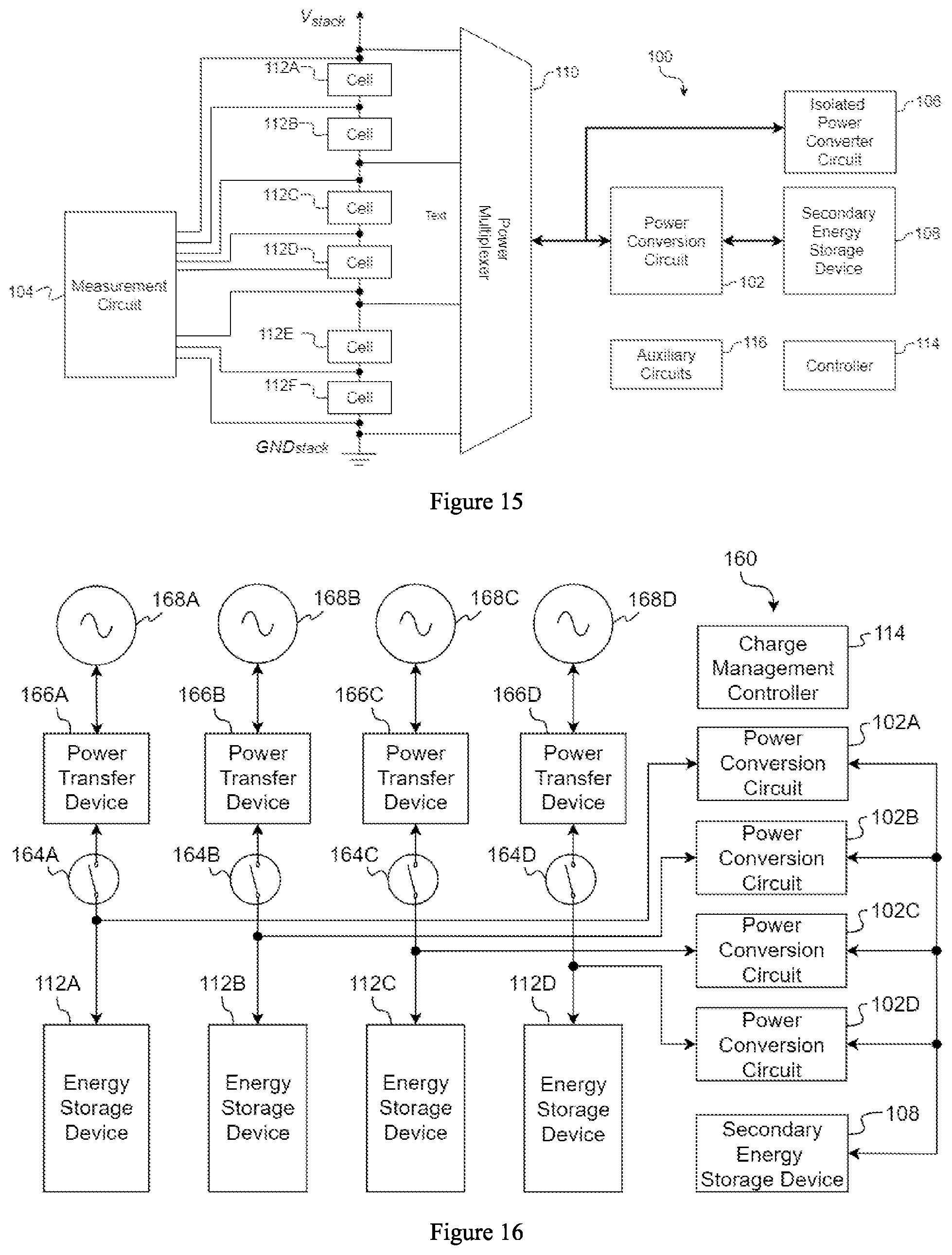 Patent US12320858 Figure 8 – Apparatus and method for characterizing and managing stacked energy storage cells