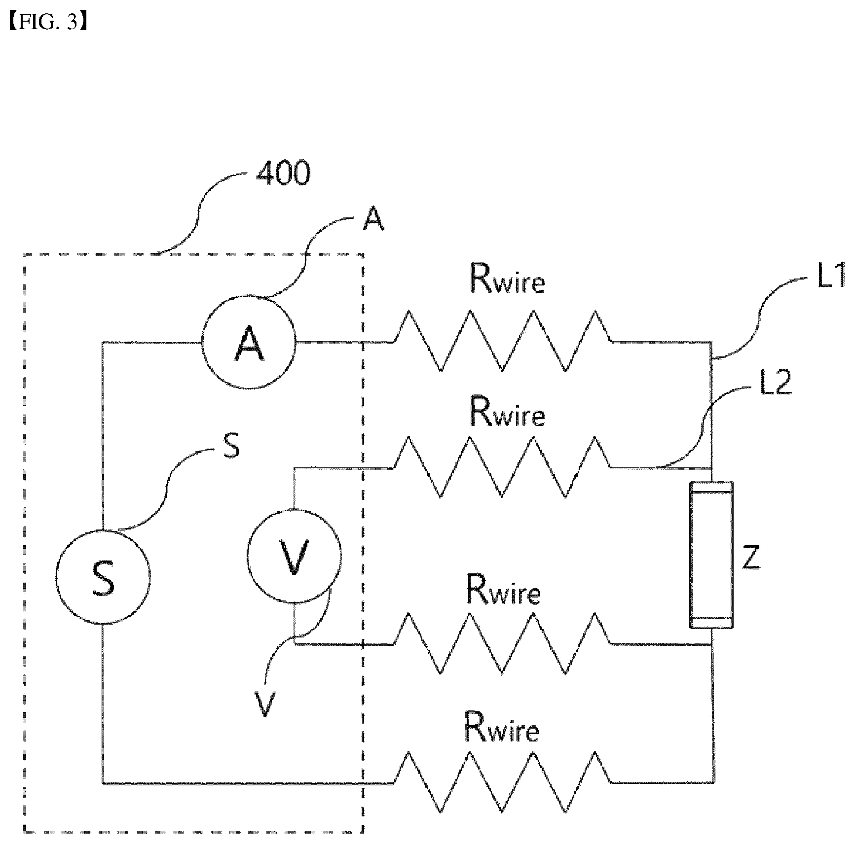 Patent US12320859 Figure 3 – Charging and discharging jig for impedance measurement of battery cell