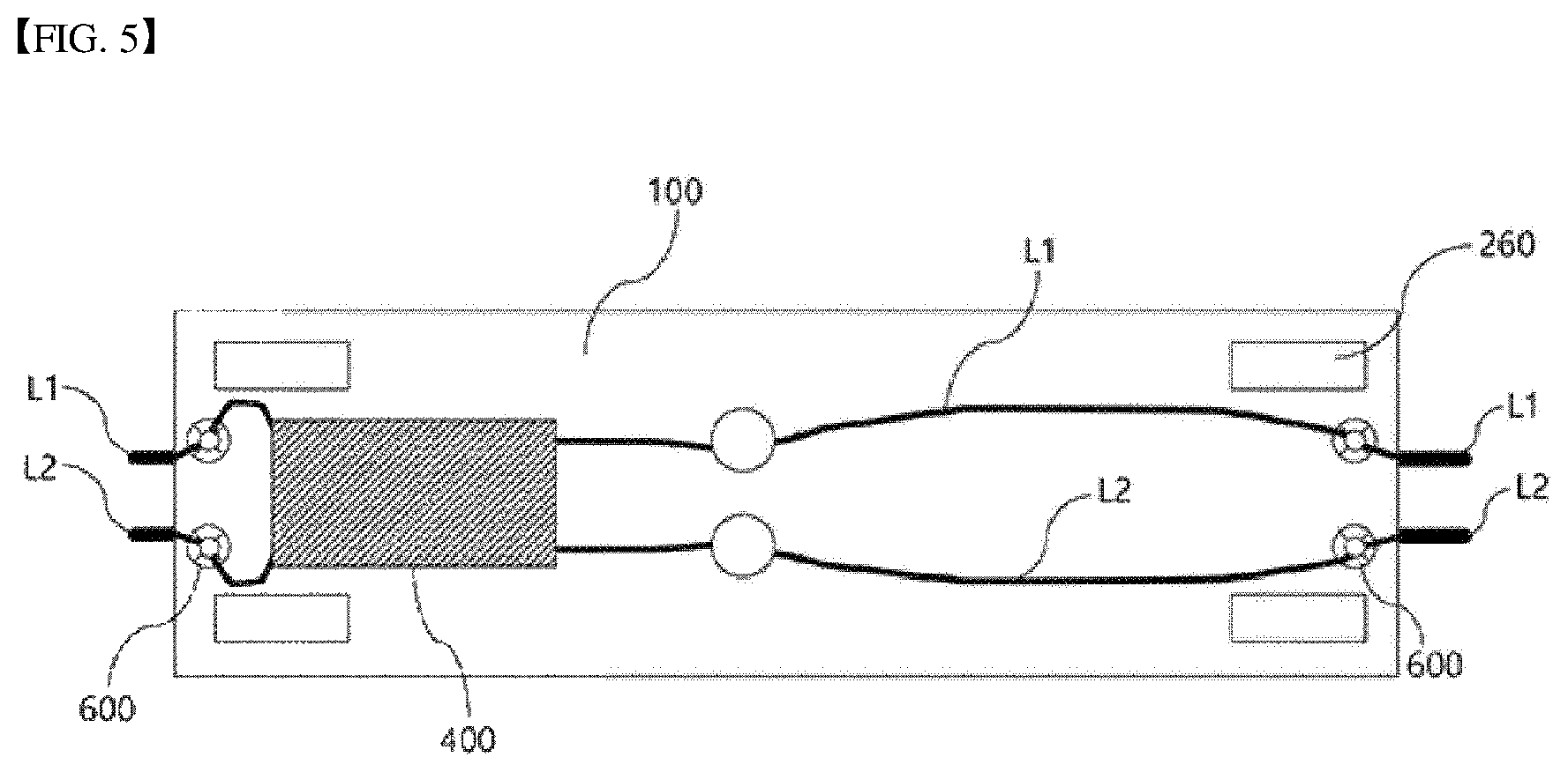 Patent US12320859 Figure 5 – Charging and discharging jig for impedance measurement of battery cell