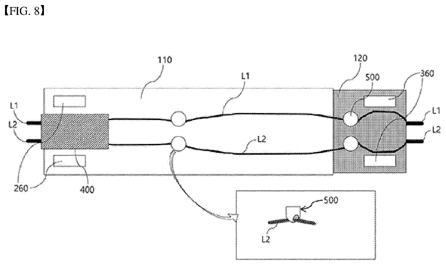 Patent US12320859 Figure 8 – Charging and discharging jig for impedance measurement of battery cell