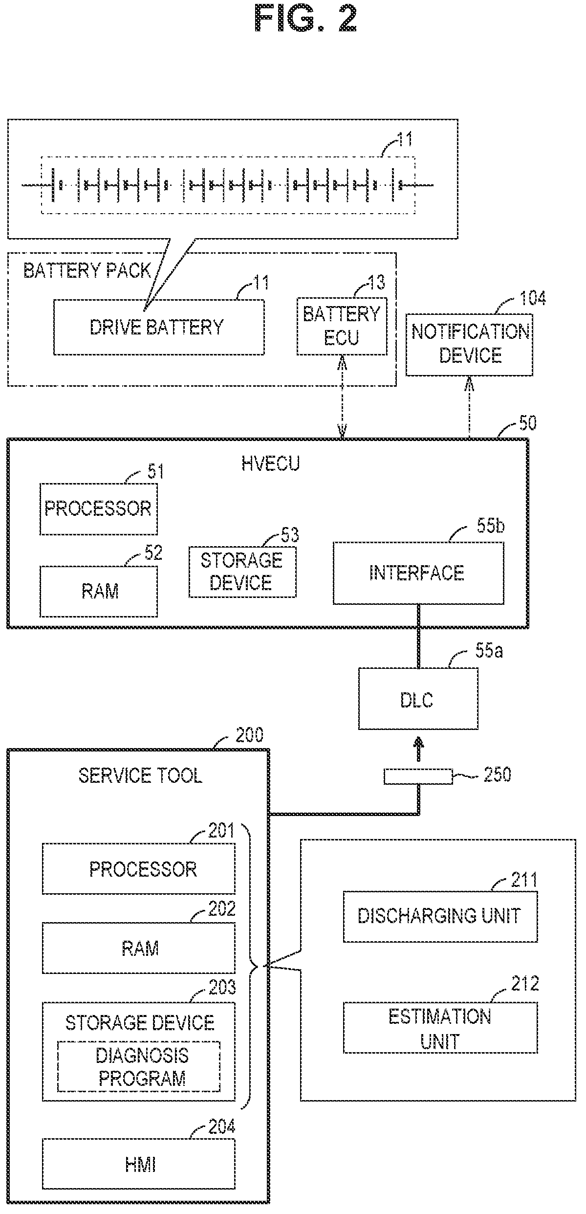 Patent US12320860 Figure 2 – Deterioration diagnosis apparatus of assembled battery and deterioration diagnosis method of assembled battery
