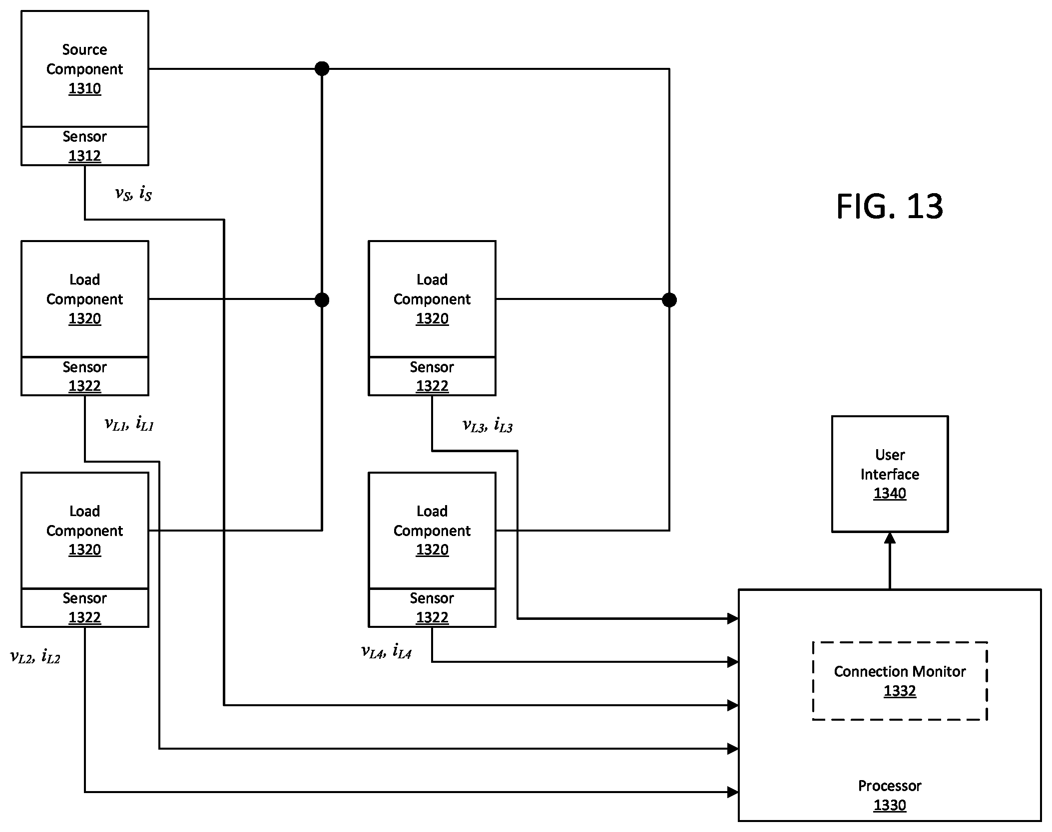 Patent US12320863 Figure 11 – Apparatus, methods and computer-readable media for detection of loose connections in an electrical assembly