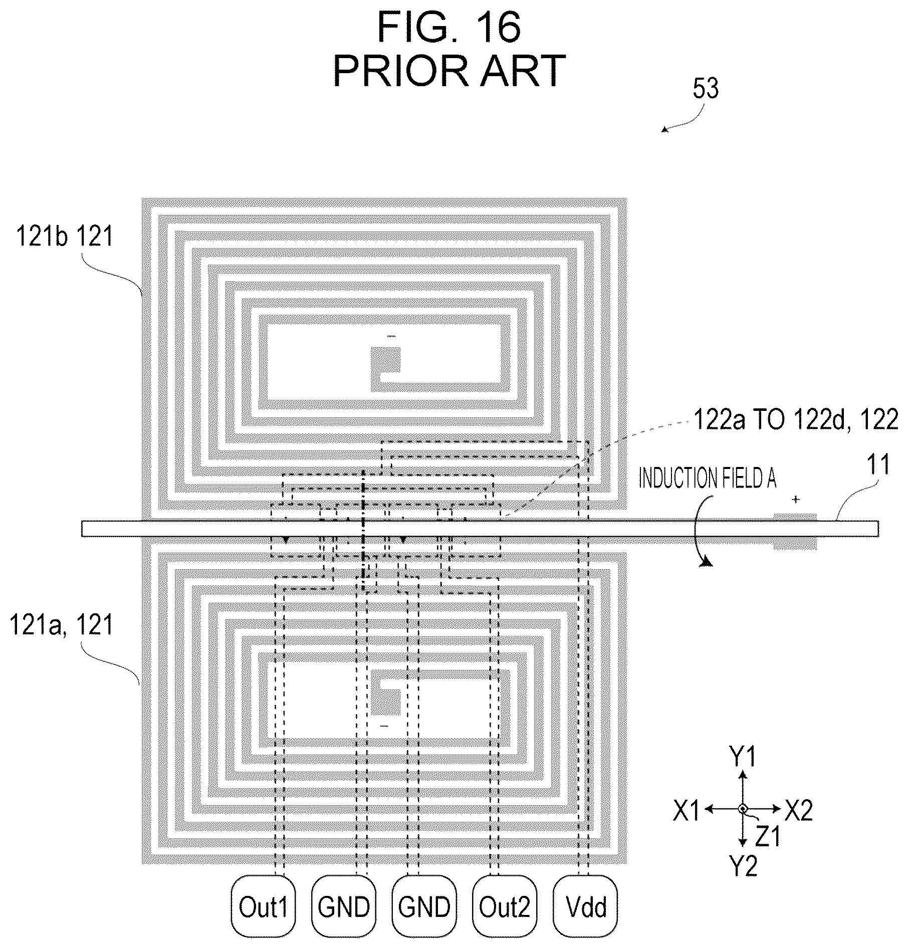 Patent US12320869 Figure 16 – Magnetic sensor and current sensor including magneto-resistance element