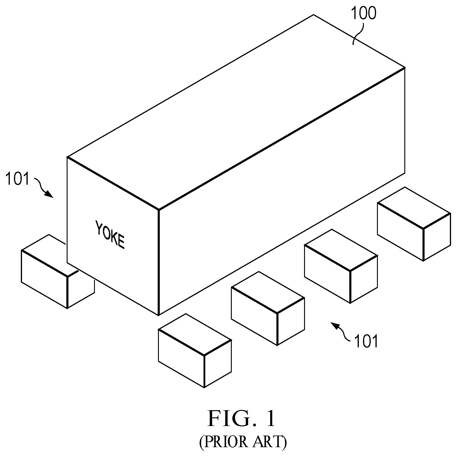 Patent US12320871 Figure 1 – Yoke structures for magnetometers