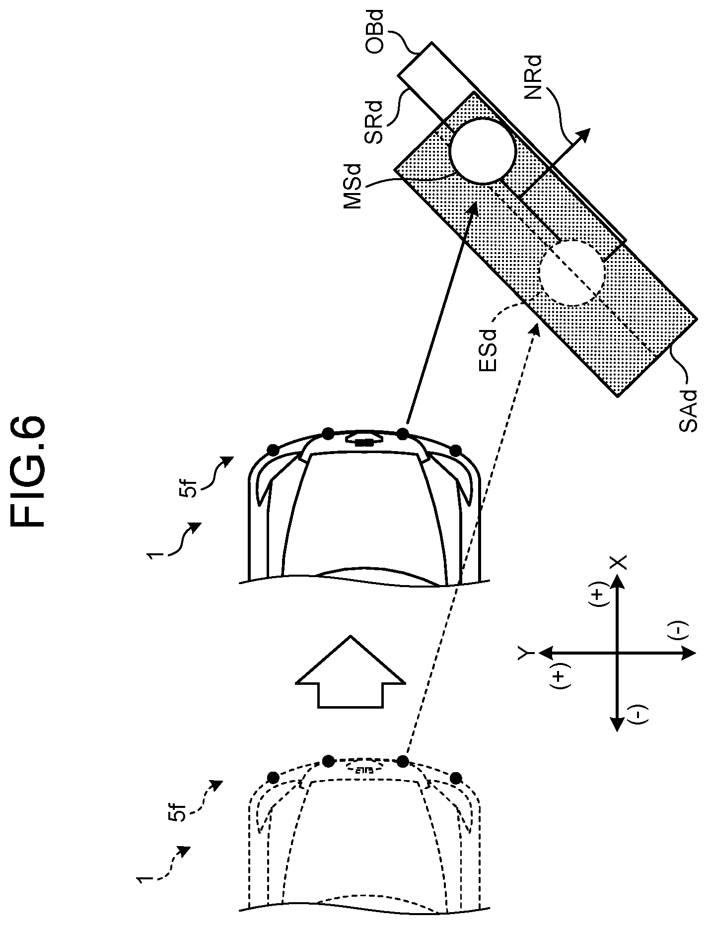 Patent US12320894 Figure 6 – Vehicle and obstacle detection device