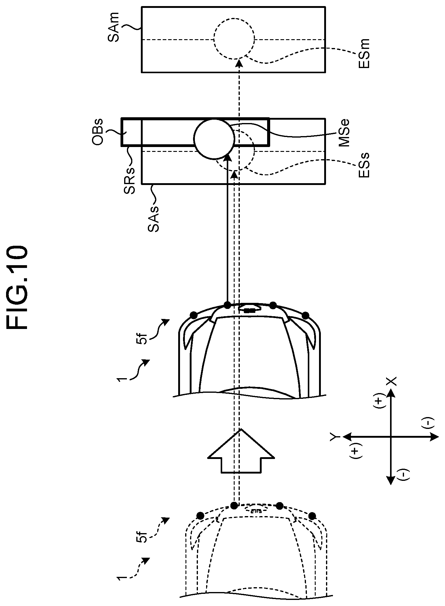 Patent US12320894 Figure 10 – Vehicle and obstacle detection device