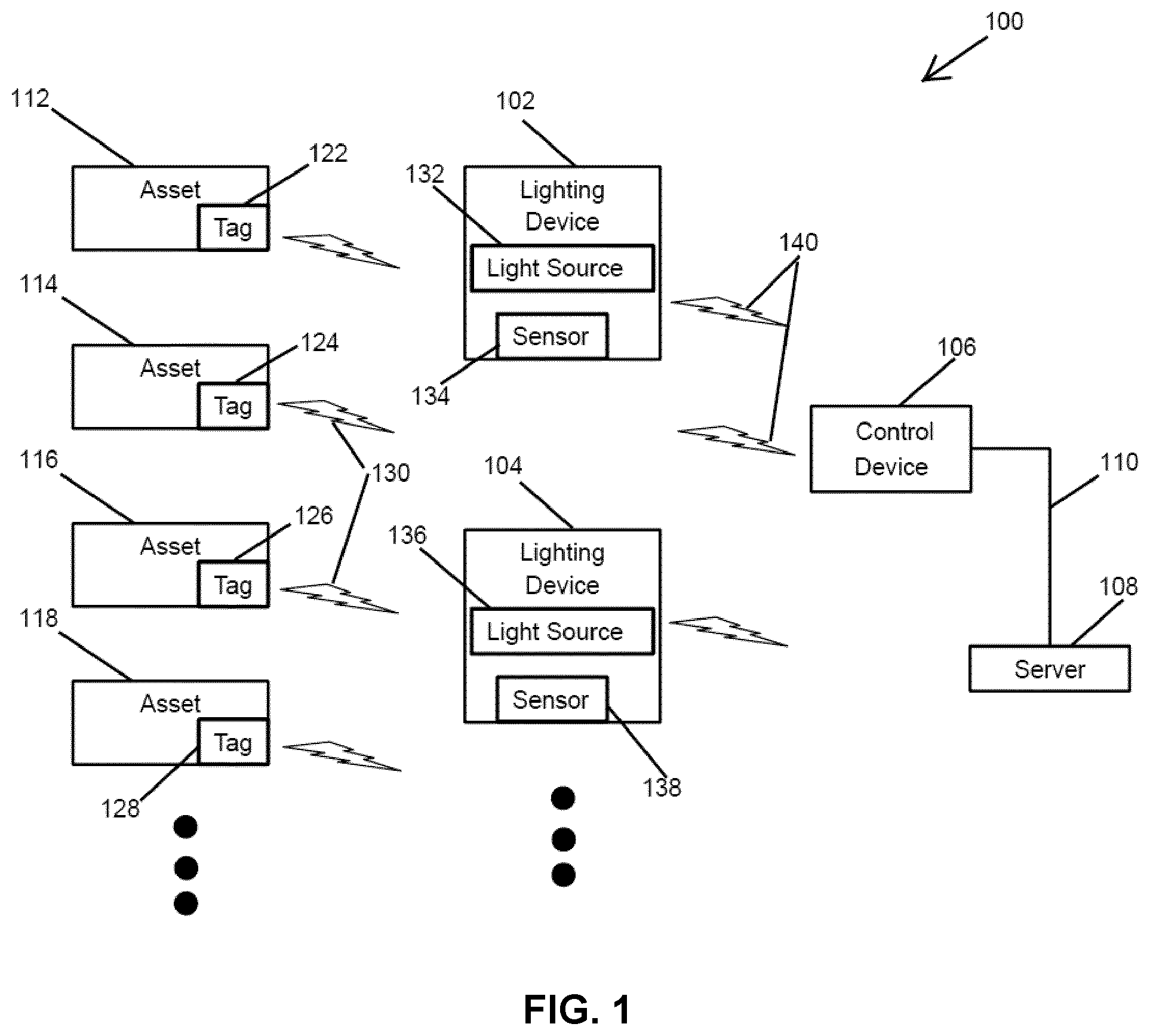 Patent US12320908 Figure 1 – Location system congestion management