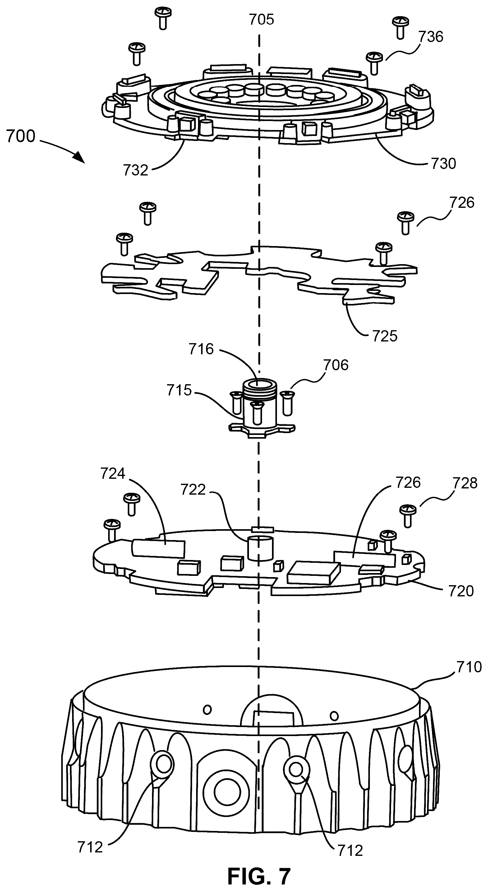 Patent US12320926 Figure 8 – Rotating compact light ranging system