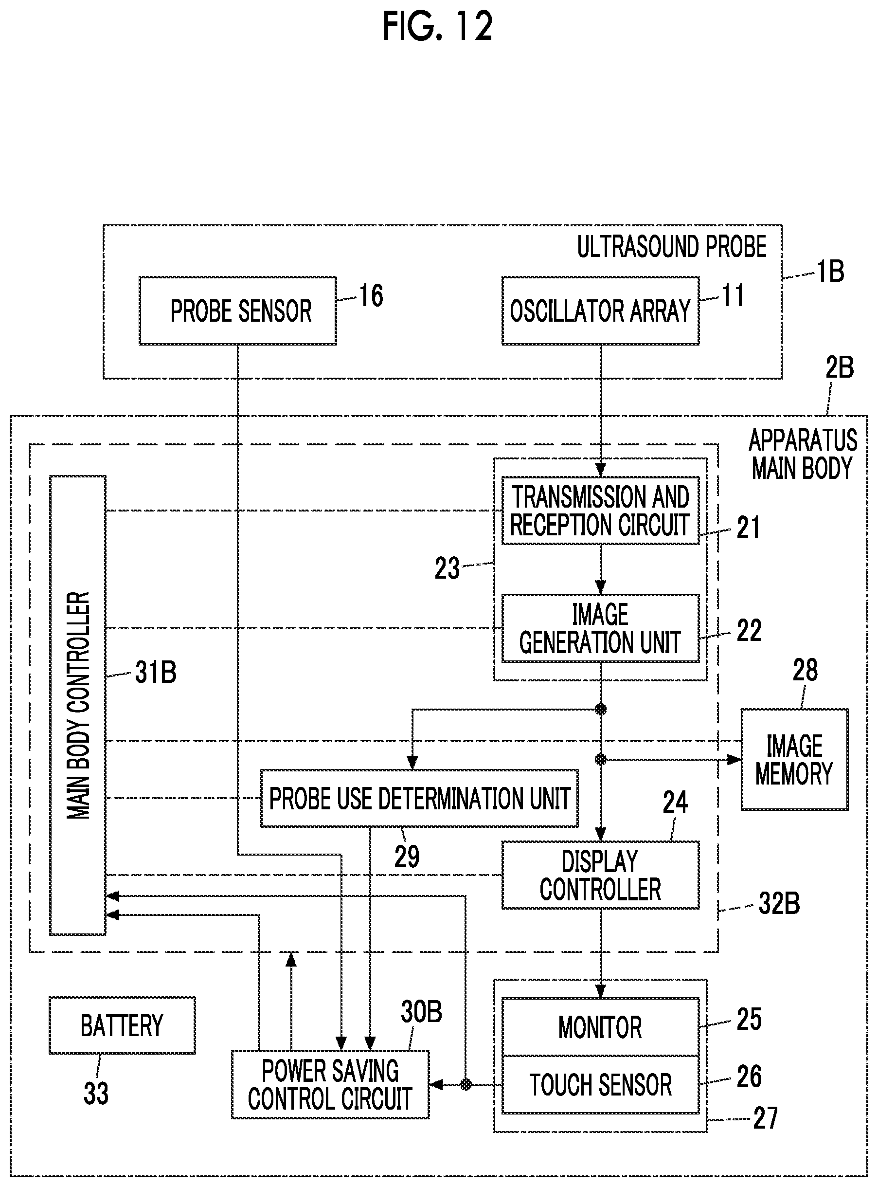 Patent US12320929 Figure 8 – Ultrasound diagnostic apparatus and control method for ultrasound diagnostic apparatus