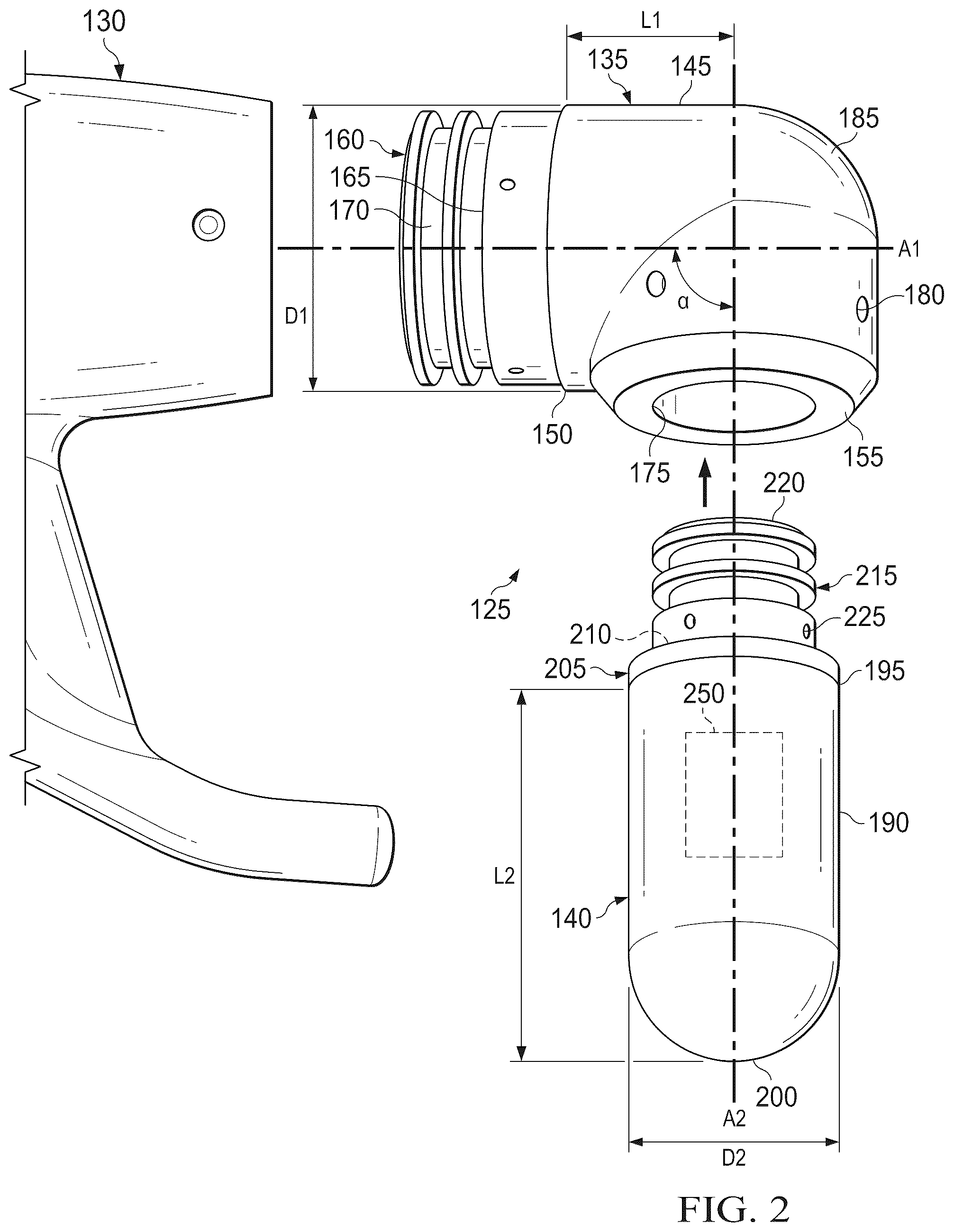 Patent US12320940 Figure 2 – Acoustic transducer for towed seismic pinger