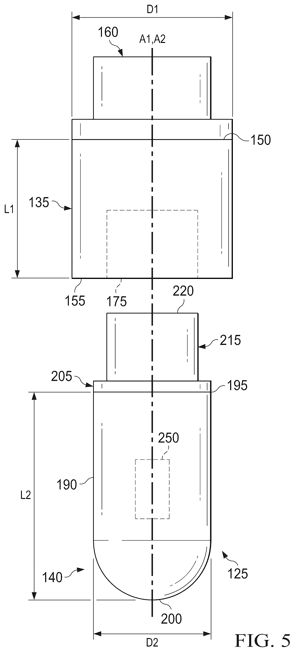 Patent US12320940 Figure 5 – Acoustic transducer for towed seismic pinger
