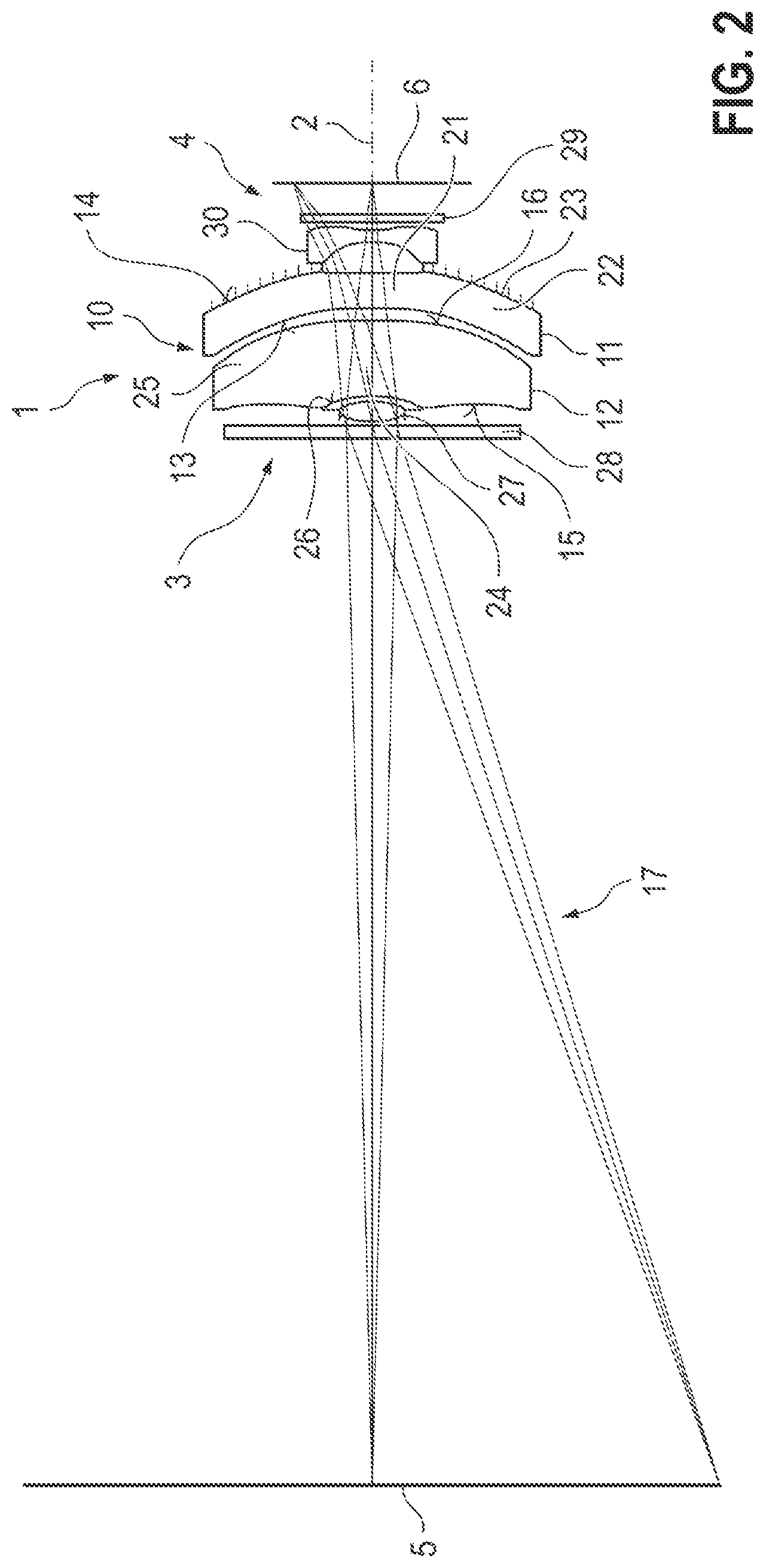 Patent US12320956 Figure 2 – Optical arrangement with an overview function for a catadioptric microscope objective