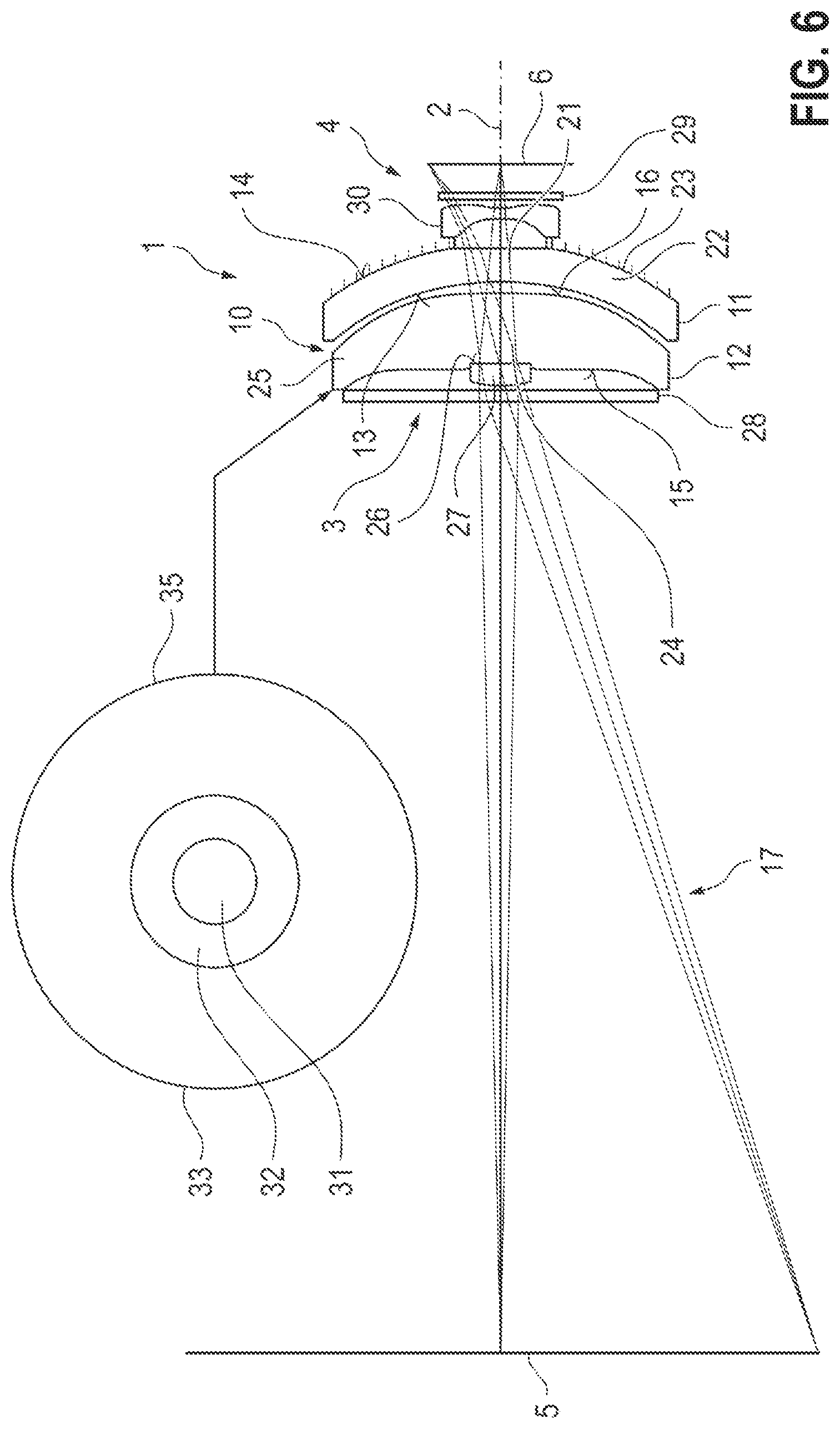 Patent US12320956 Figure 6 – Optical arrangement with an overview function for a catadioptric microscope objective