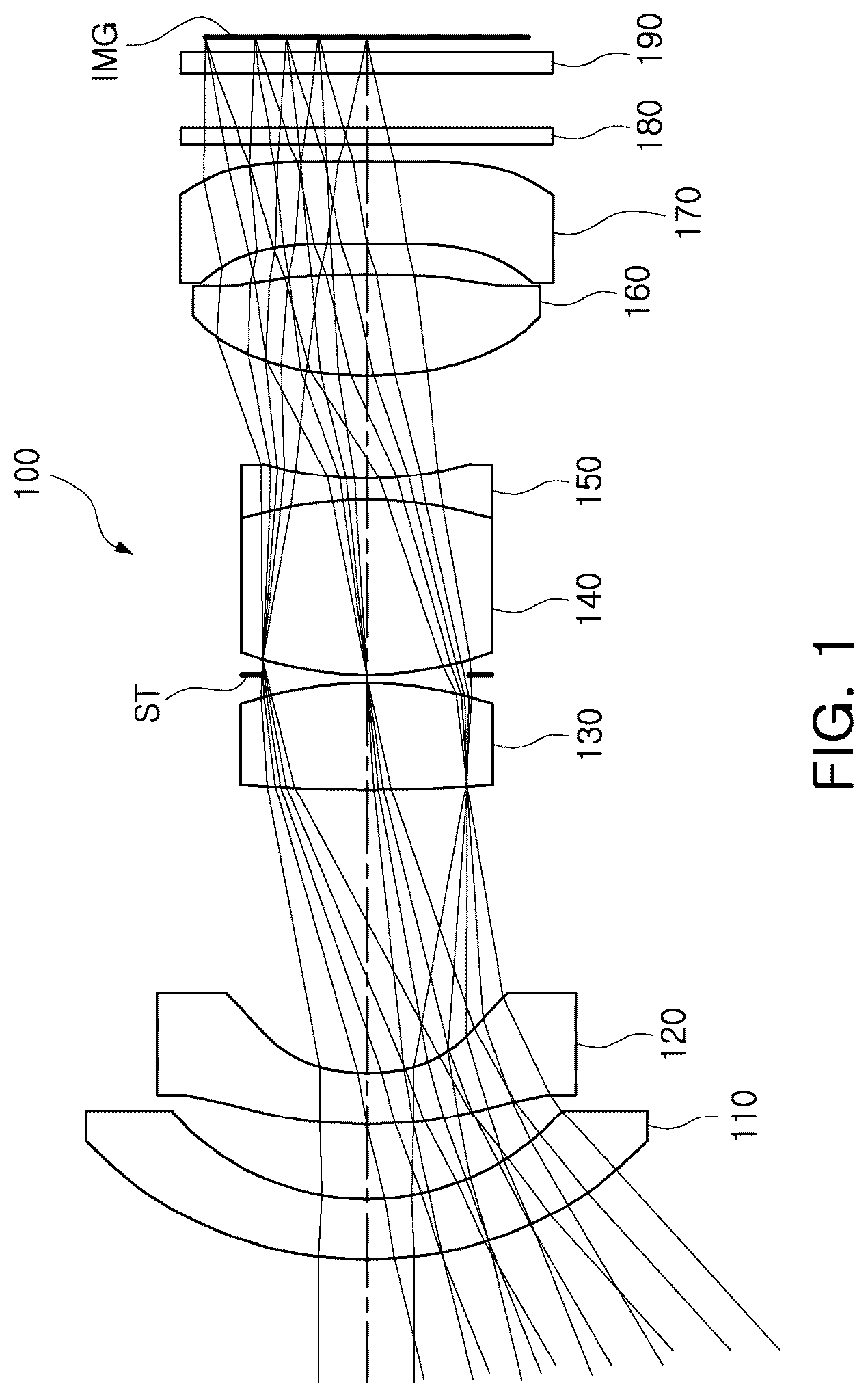 Patent US12320961 Figure 1 – Image capturing lens system