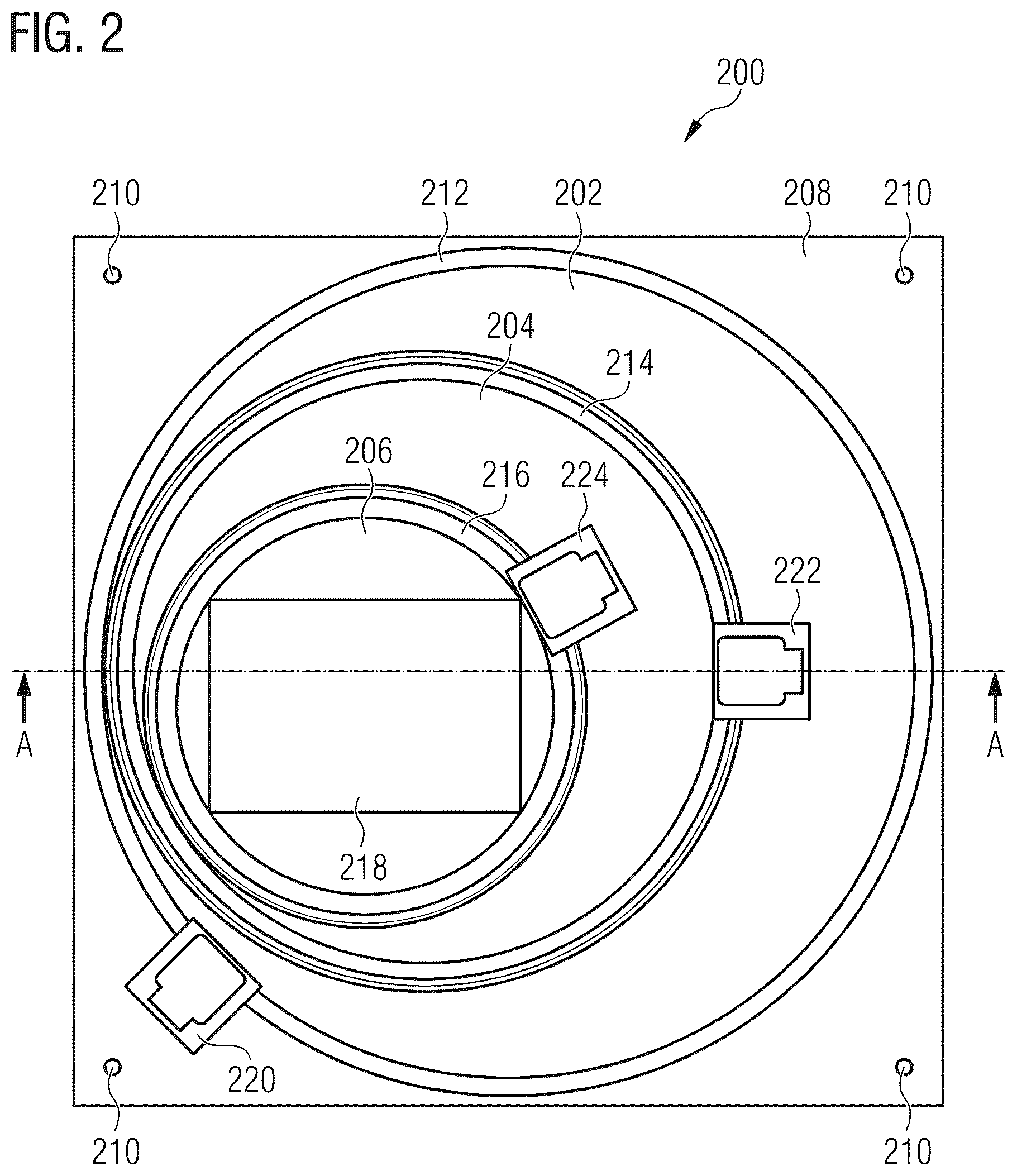 Patent US12320967 Figure 2 – Positioning device for an imaging device and method