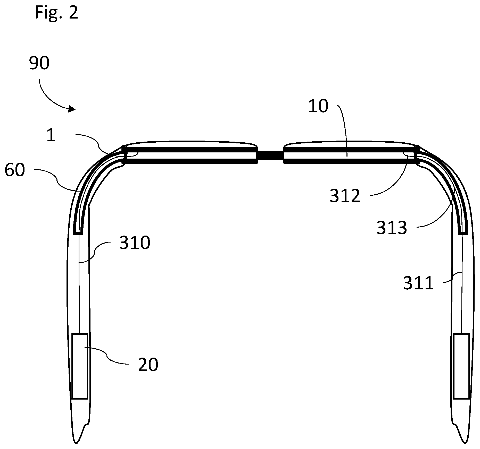 Patent US12320968 Figure 2 – Tunable optical device