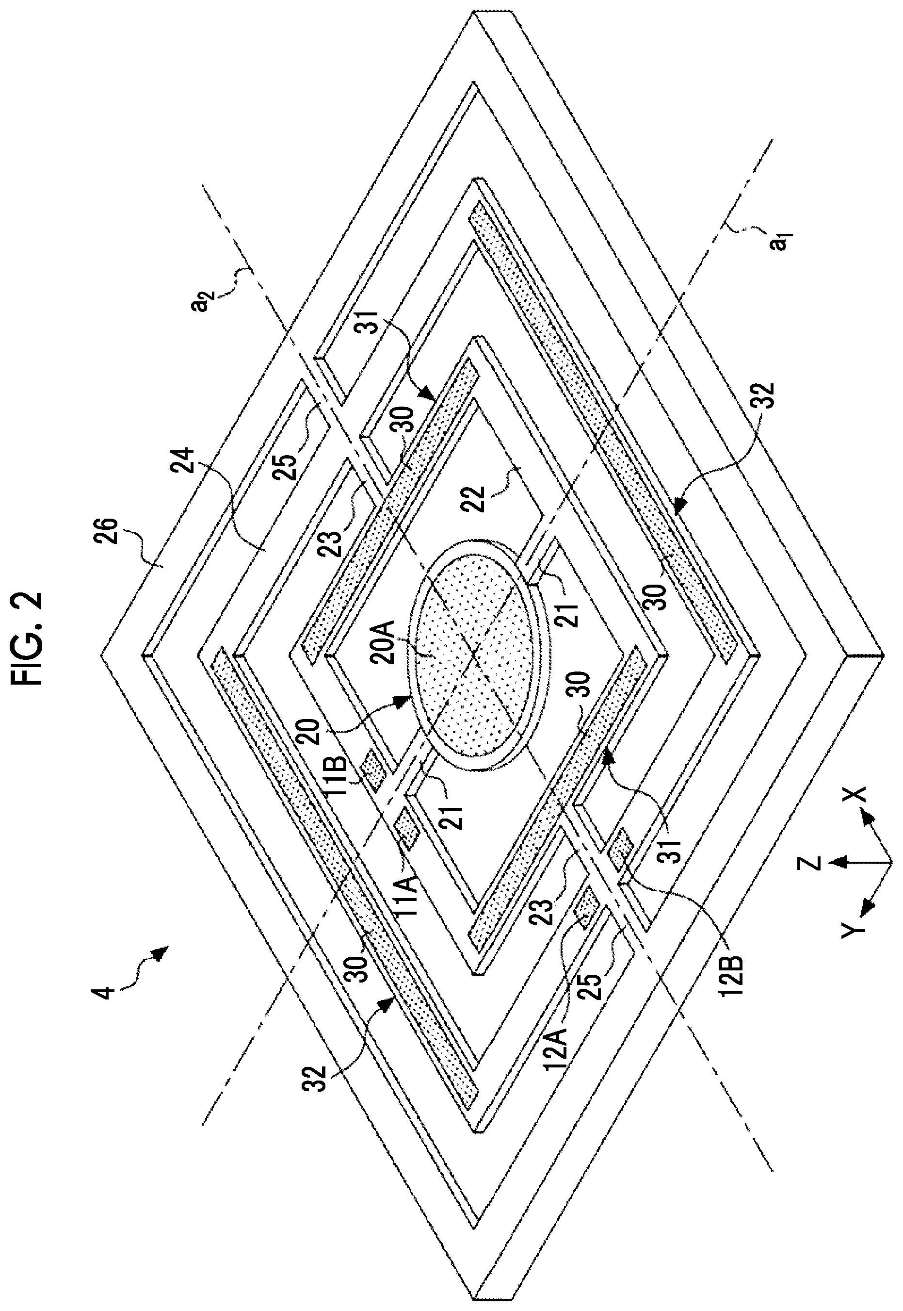 Patent US12320971 Figure 2 – Optical scanning device, driving method of optical scanning device, and image drawing system