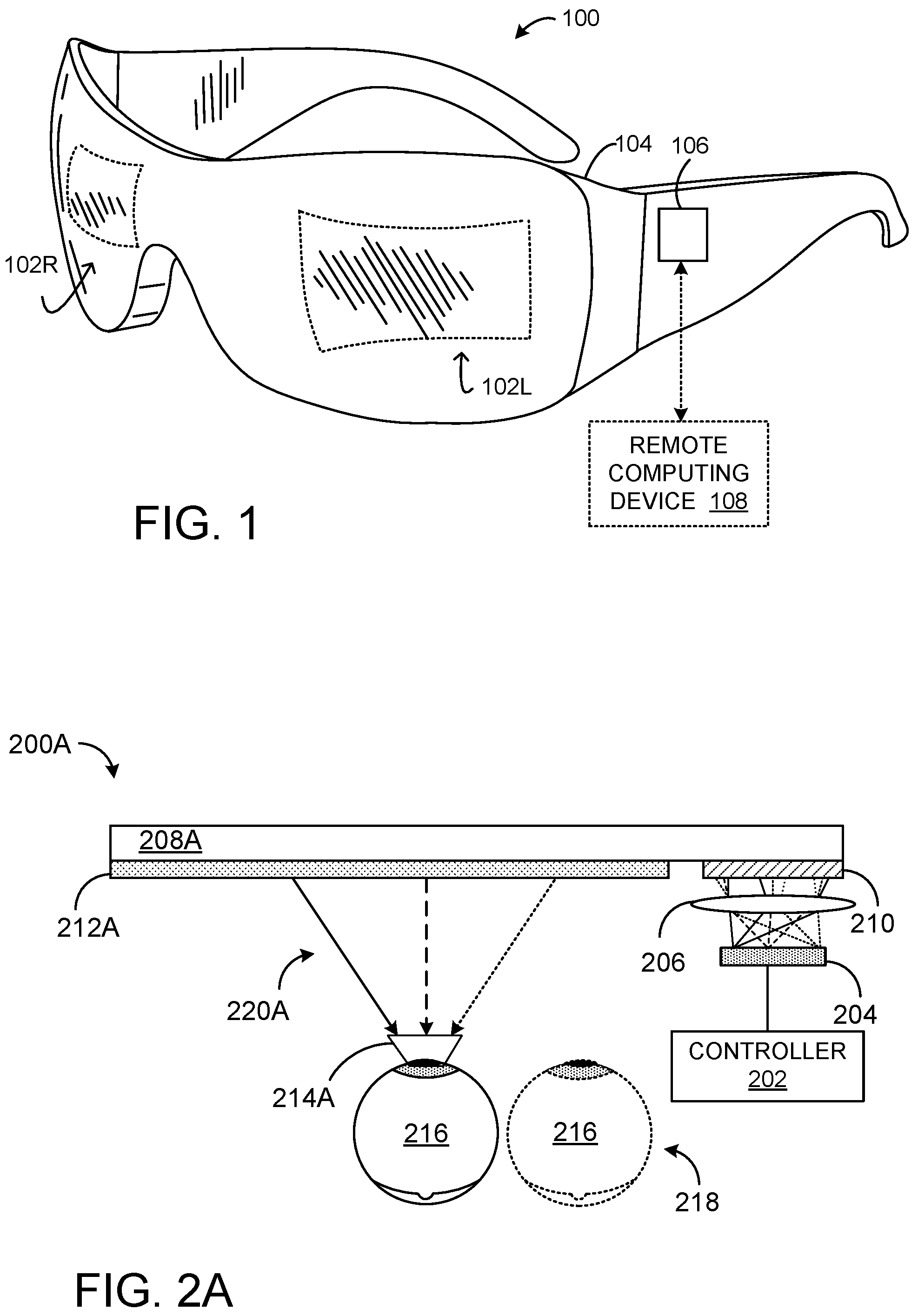 Patent US12320973 — Dynamic control of waveguide eye box — Figure 1