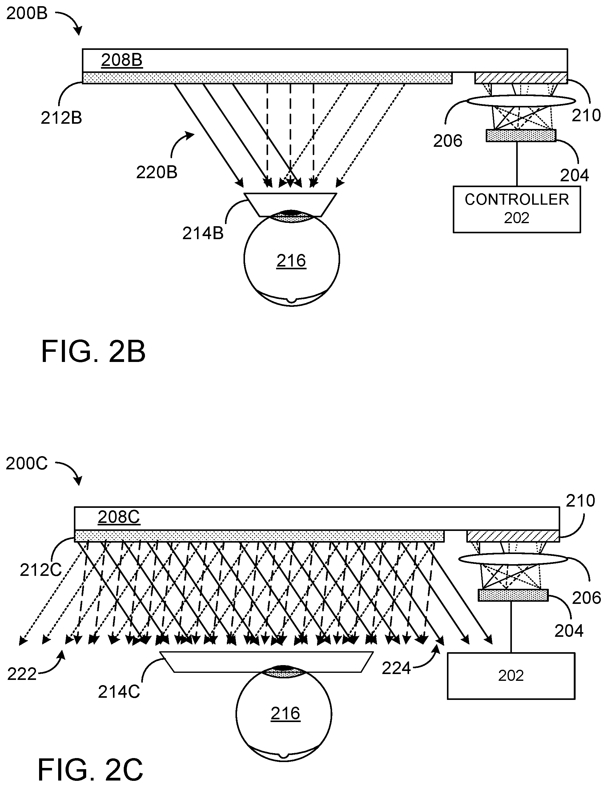 Patent US12320973 Figure 2 – Dynamic control of waveguide eye box