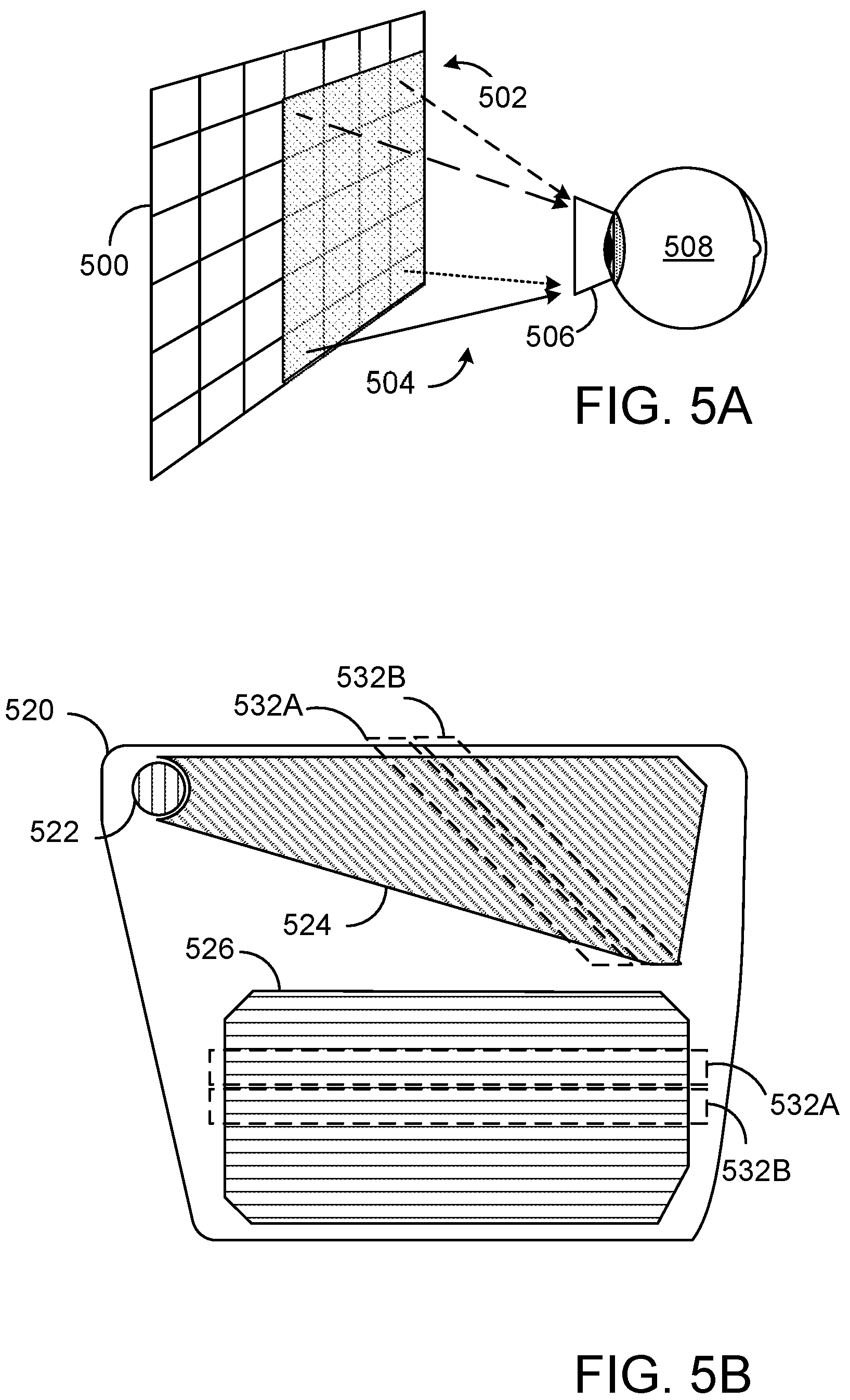Patent US12320973 Figure 5 – Dynamic control of waveguide eye box