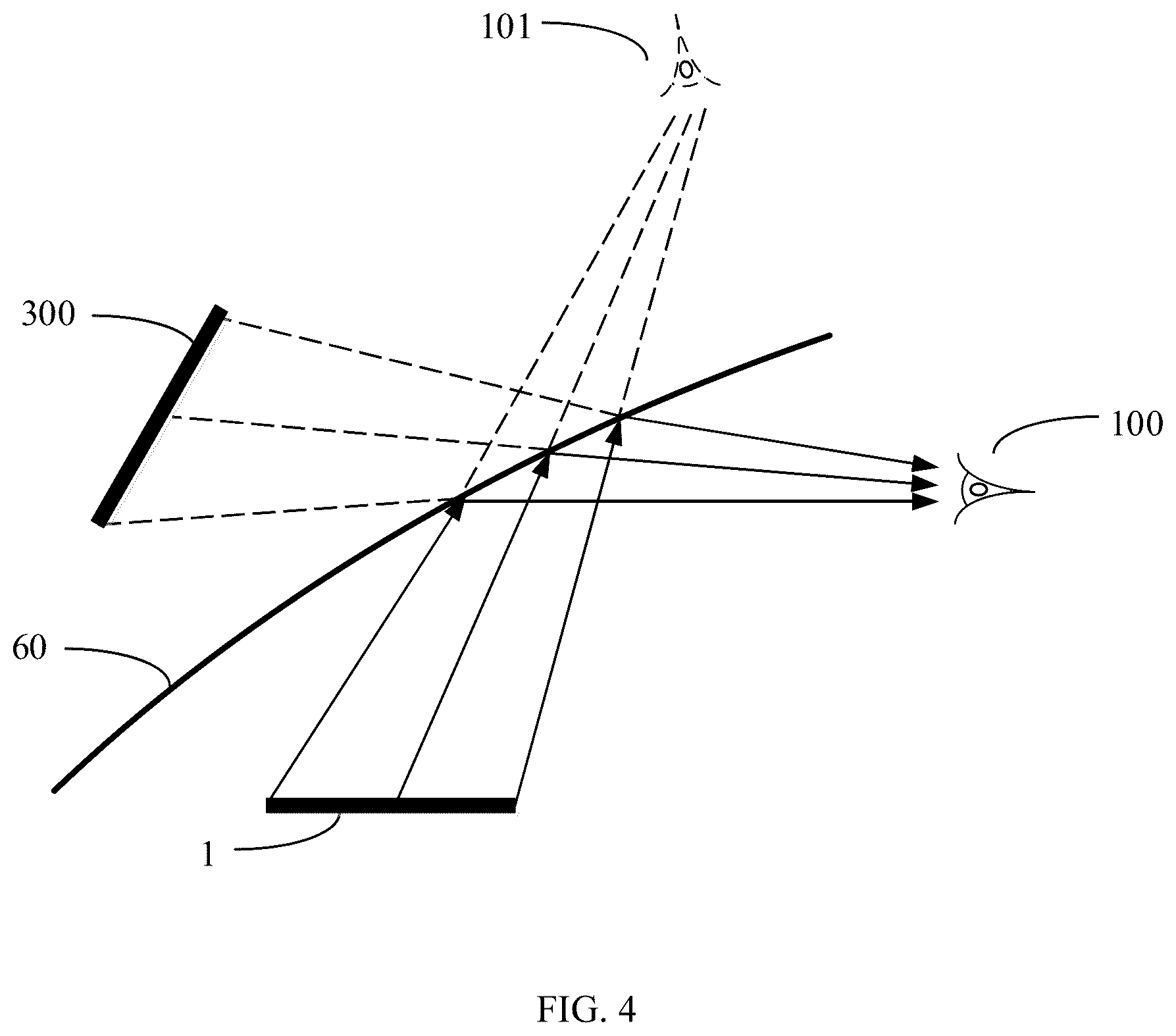 Patent US12320974 Figure 5 – Light control apparatus, passive light-emitting image source and head-up display system