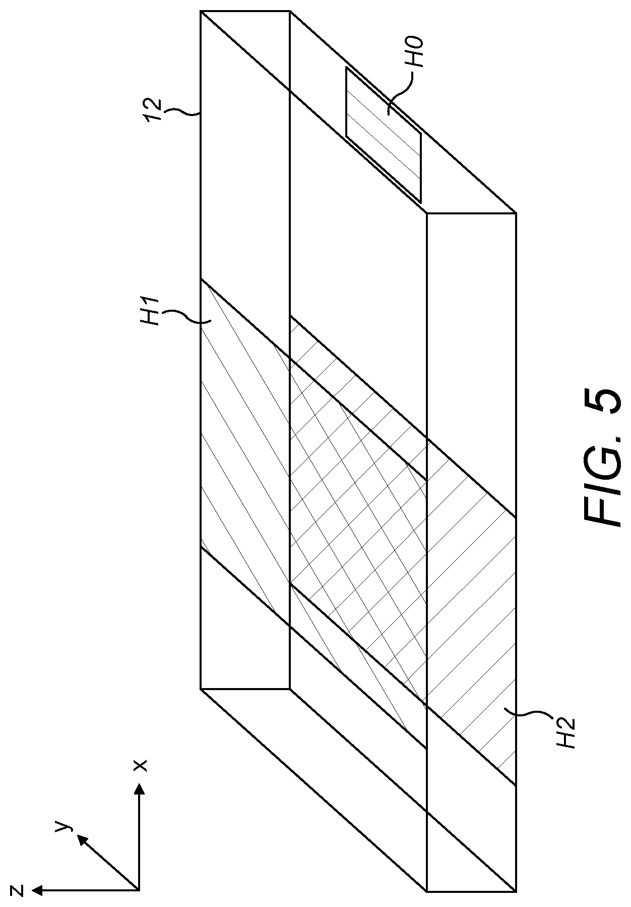 Patent US12320979 Figure 5 – Device and method for compensating effects of pantoscopic tilt or wrap/sweep tilt on an image presented on an augmented reality or virtual reality display