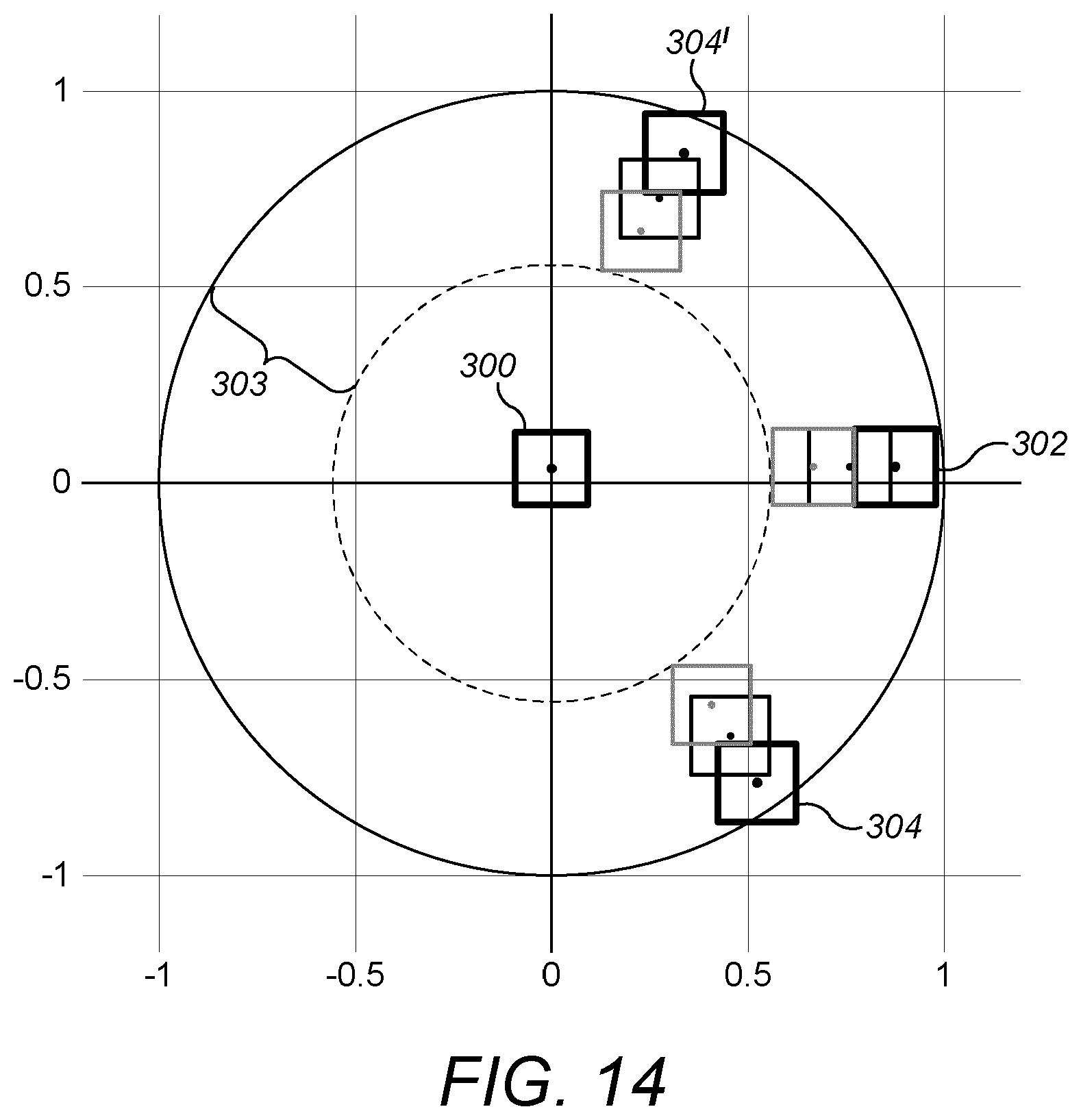 Patent US12320979 Figure 14 – Device and method for compensating effects of pantoscopic tilt or wrap/sweep tilt on an image presented on an augmented reality or virtual reality display