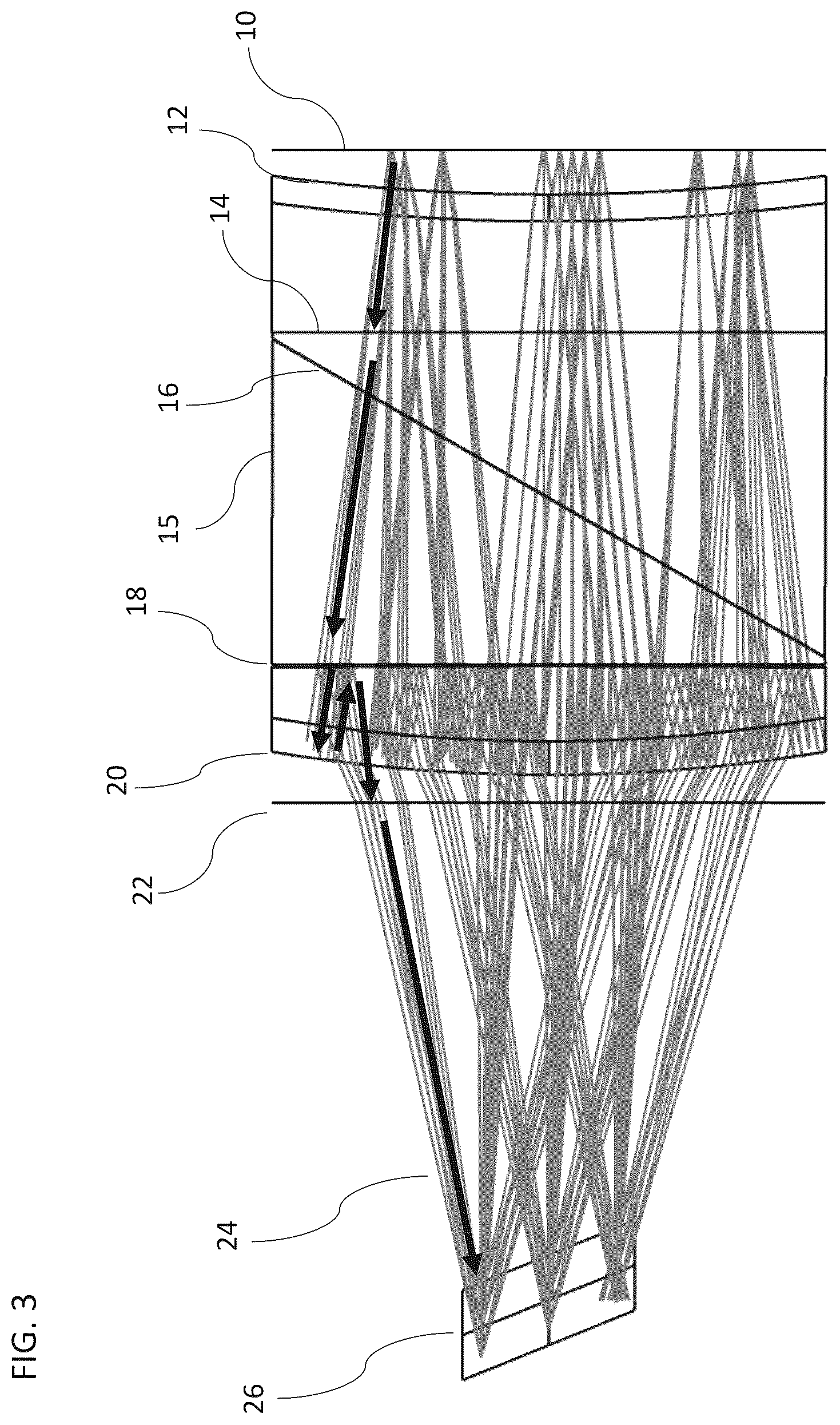 Patent US12320983 Figure 3 – Image projector with polarizing catadioptric collimator