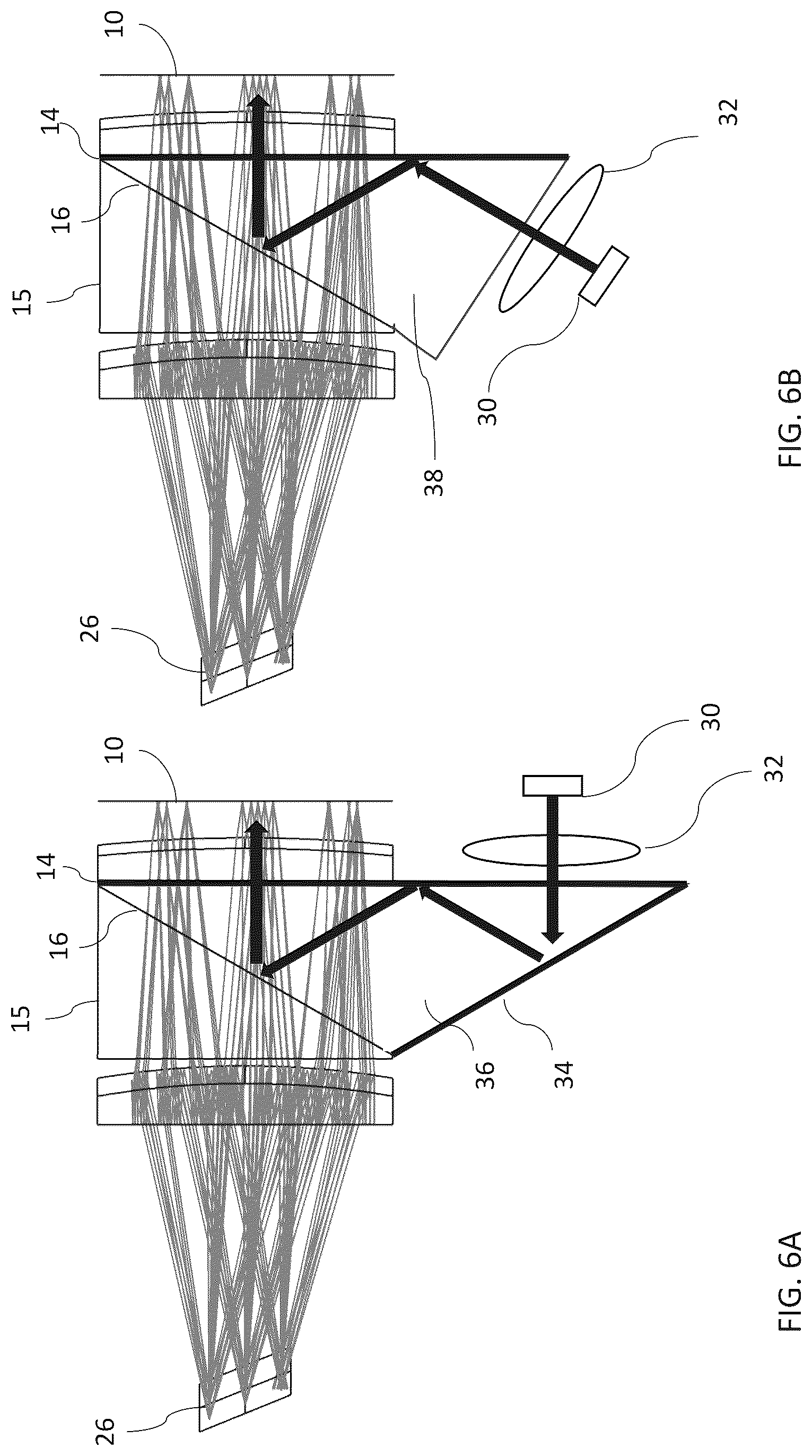 Patent US12320983 Figure 6 – Image projector with polarizing catadioptric collimator
