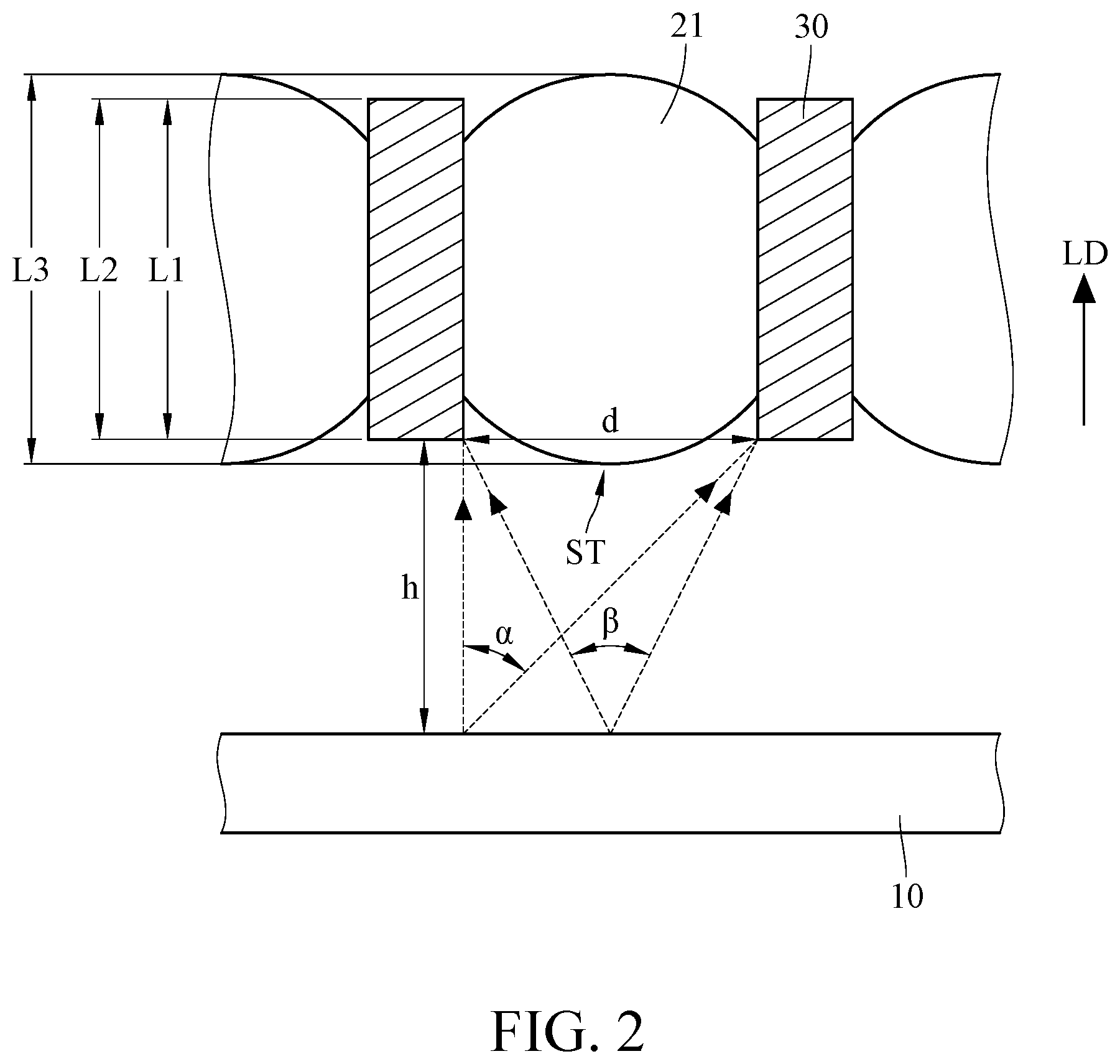Patent US12320992 Figure 2 – Floating image display device