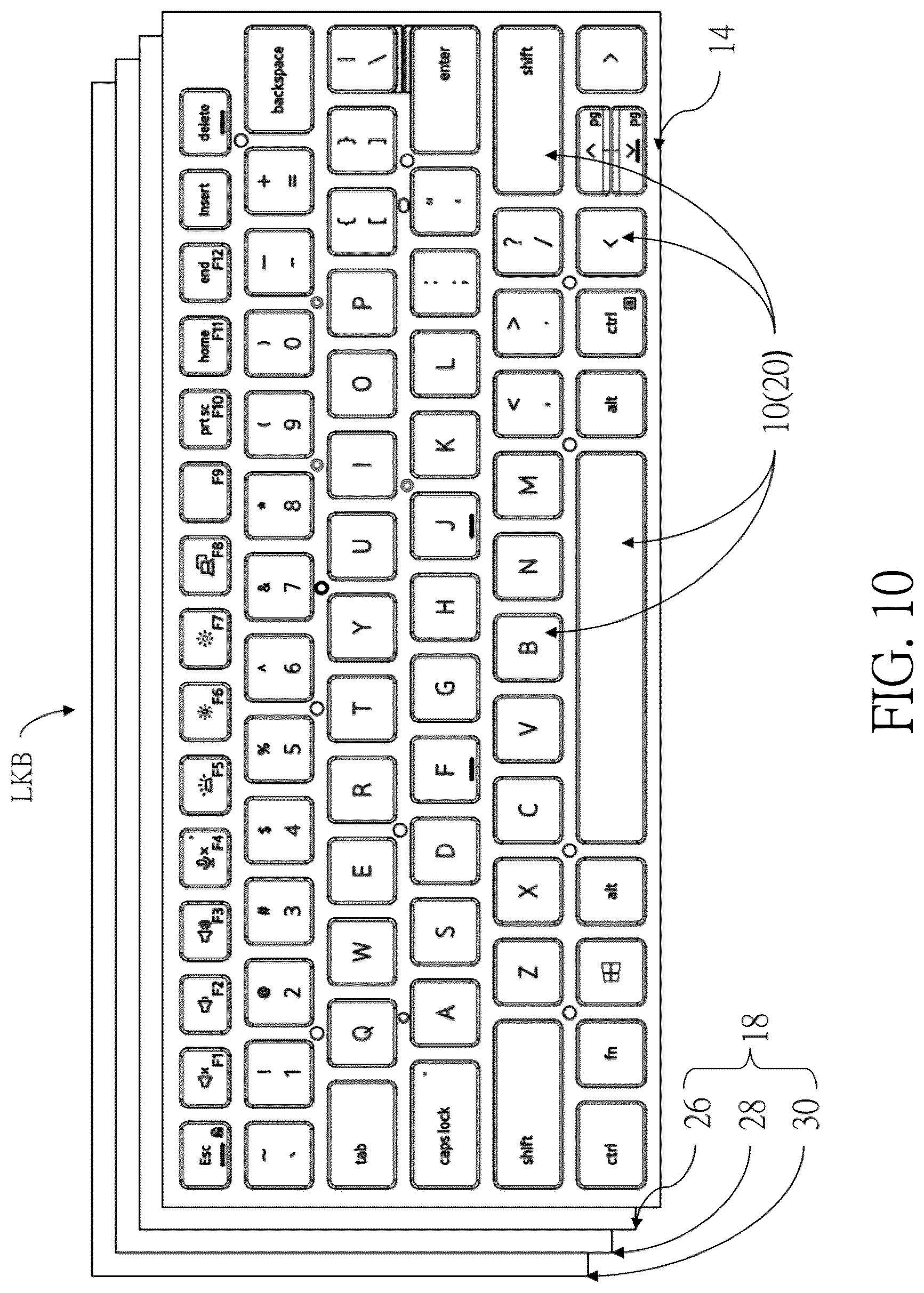 Patent US12321004 Figure 10 – Backlight keyswitch and backlight module thereof