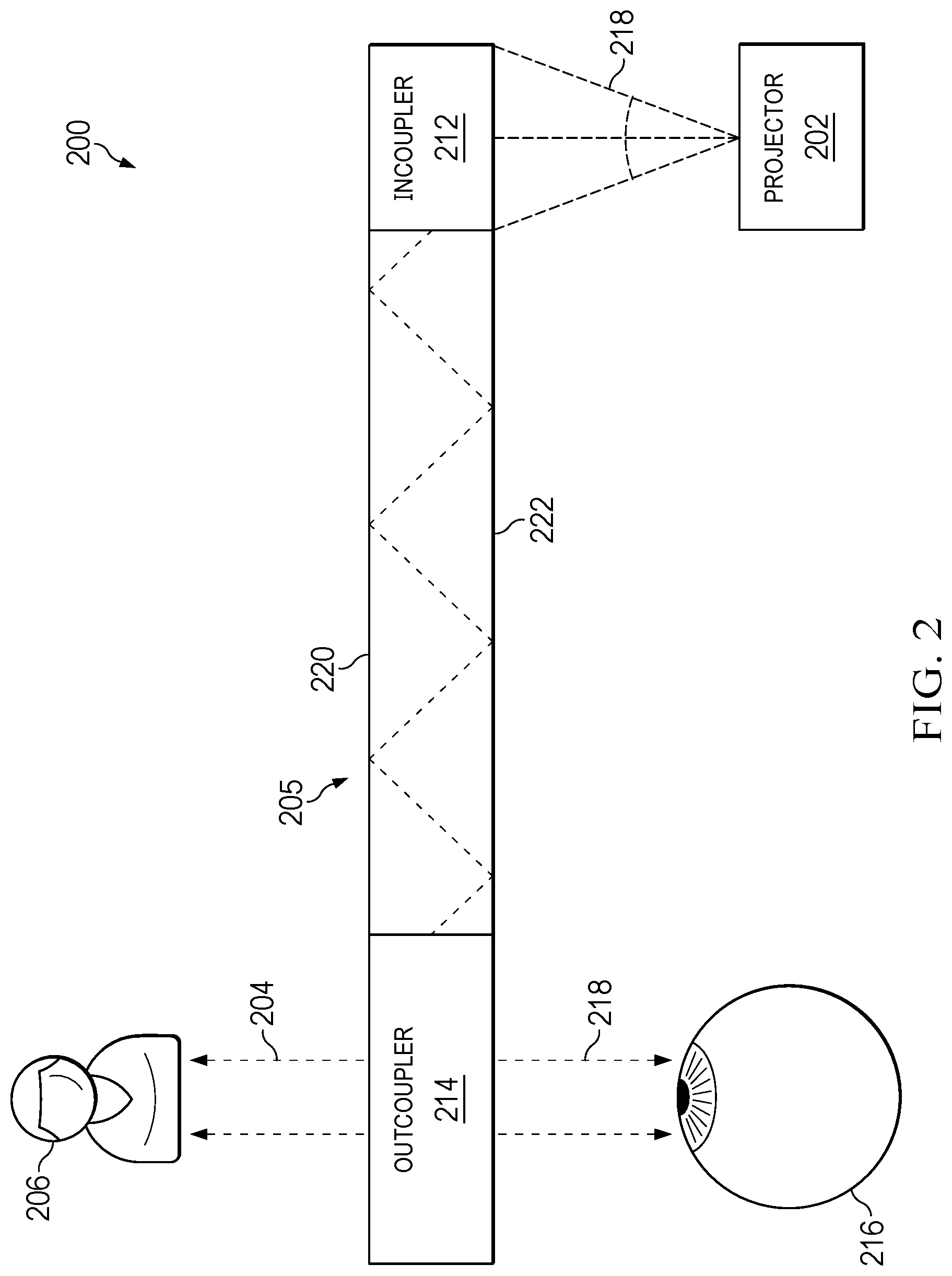 Patent US12321005 Figure 2 – Lightguide outcoupler and methods for outcoupling light of a lightguide