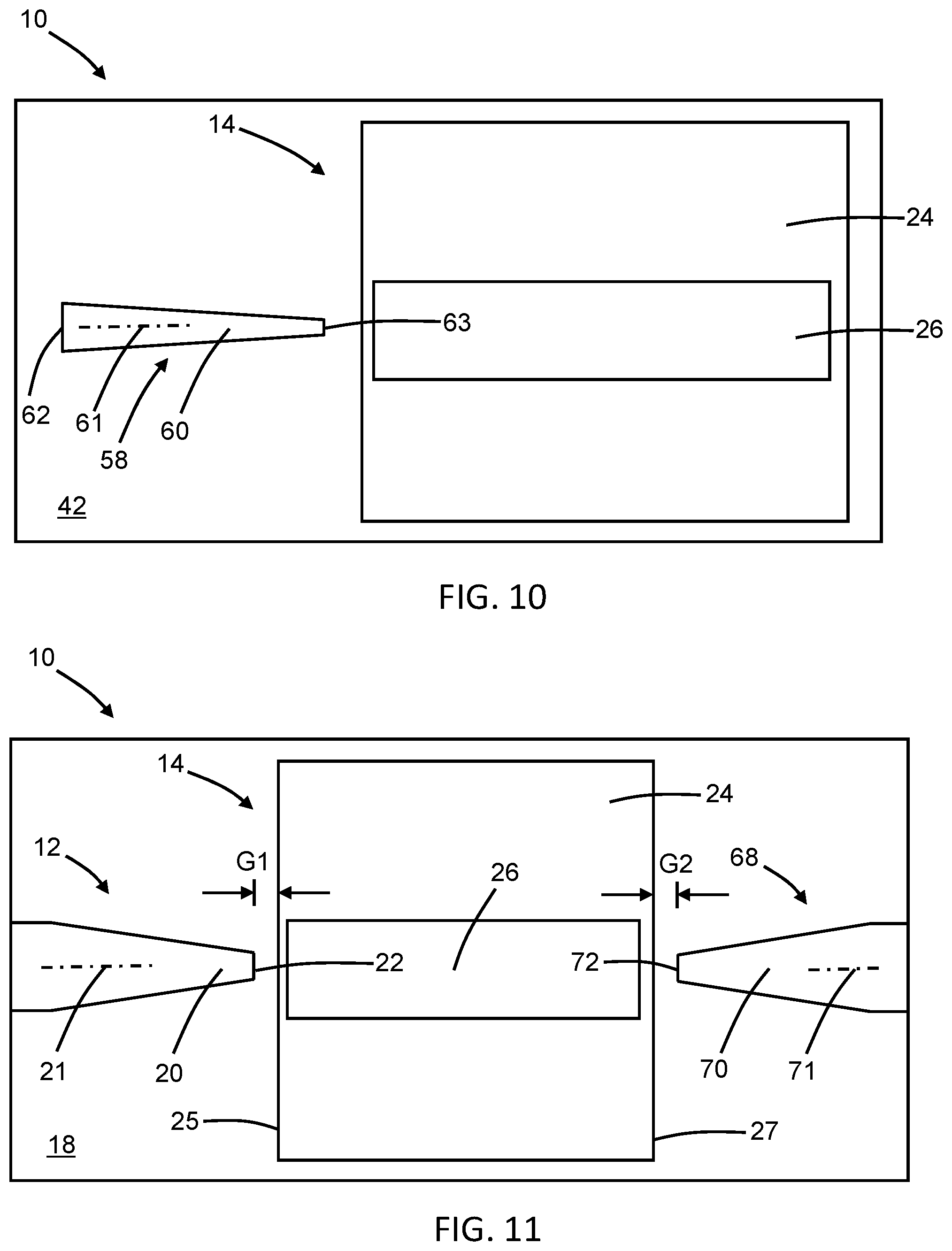 Patent US12321010 Figure 8 – Photodetectors with a tapered interface