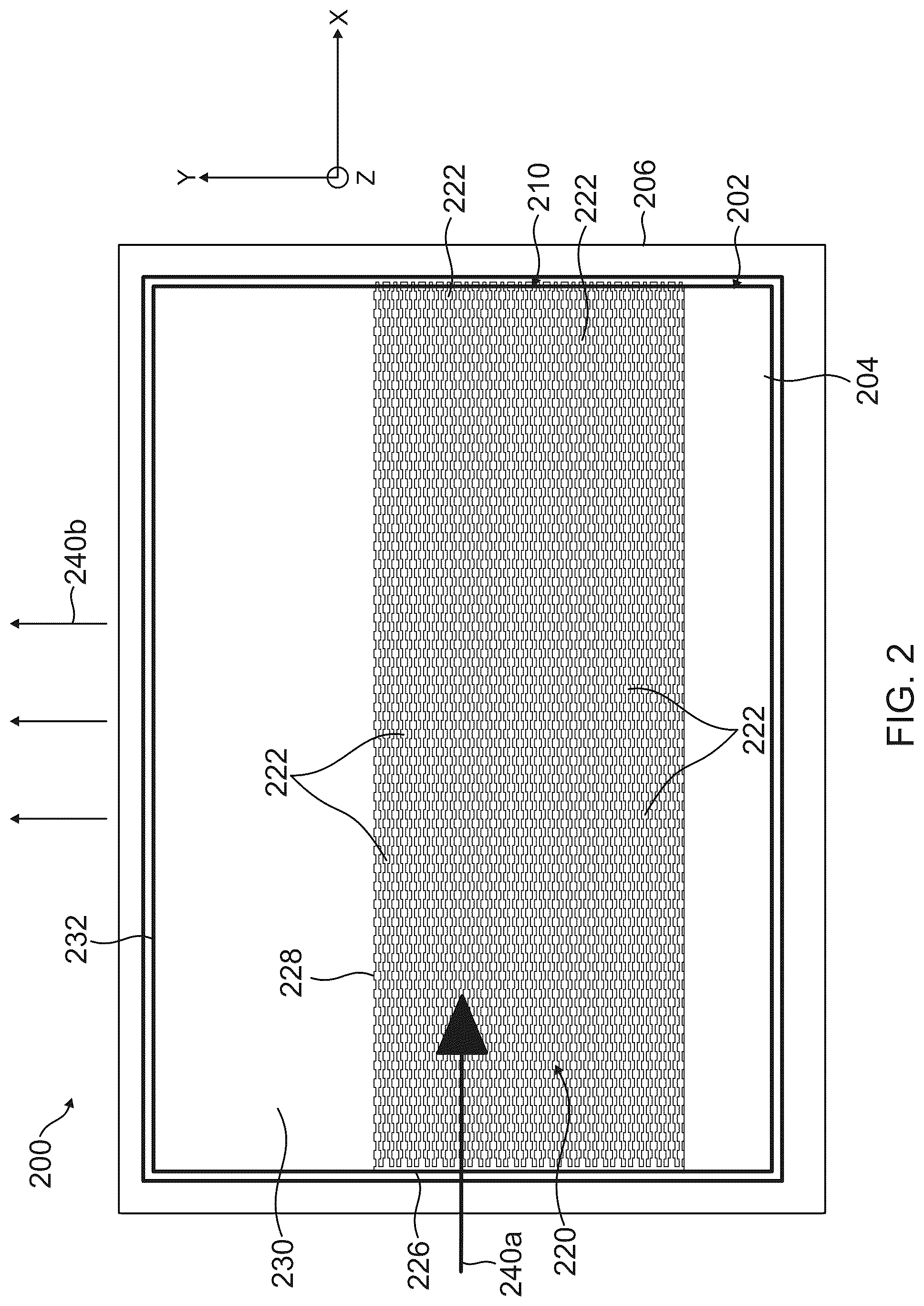 Patent US12321011 Figure 2 – Turning grating device for emission of arbitrary optical beam profiles from waveguides into two-dimensional space