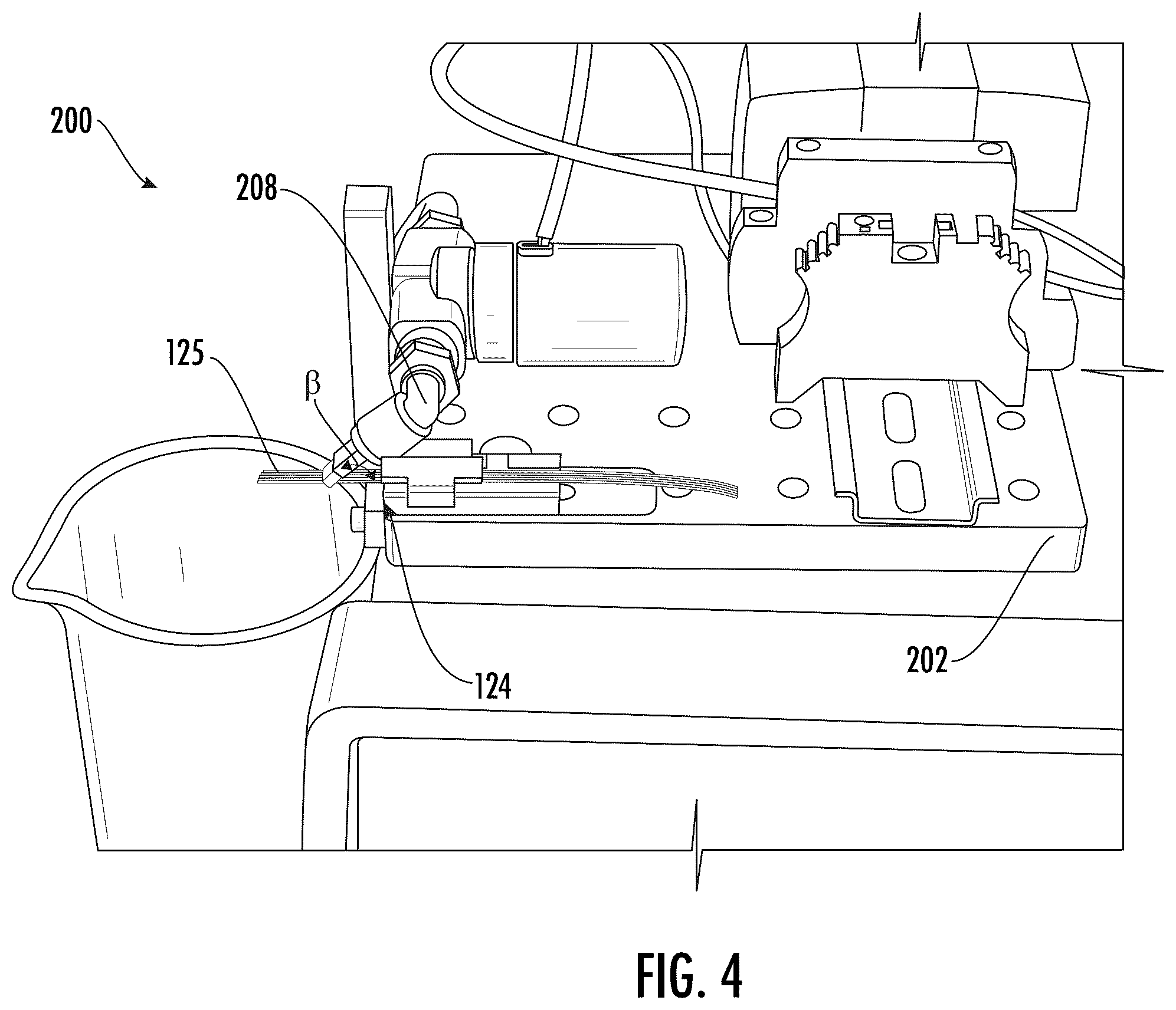 Patent US12321012 Figure 4 – Laser-cleaving of an optical fiber array with controlled cleaving angle