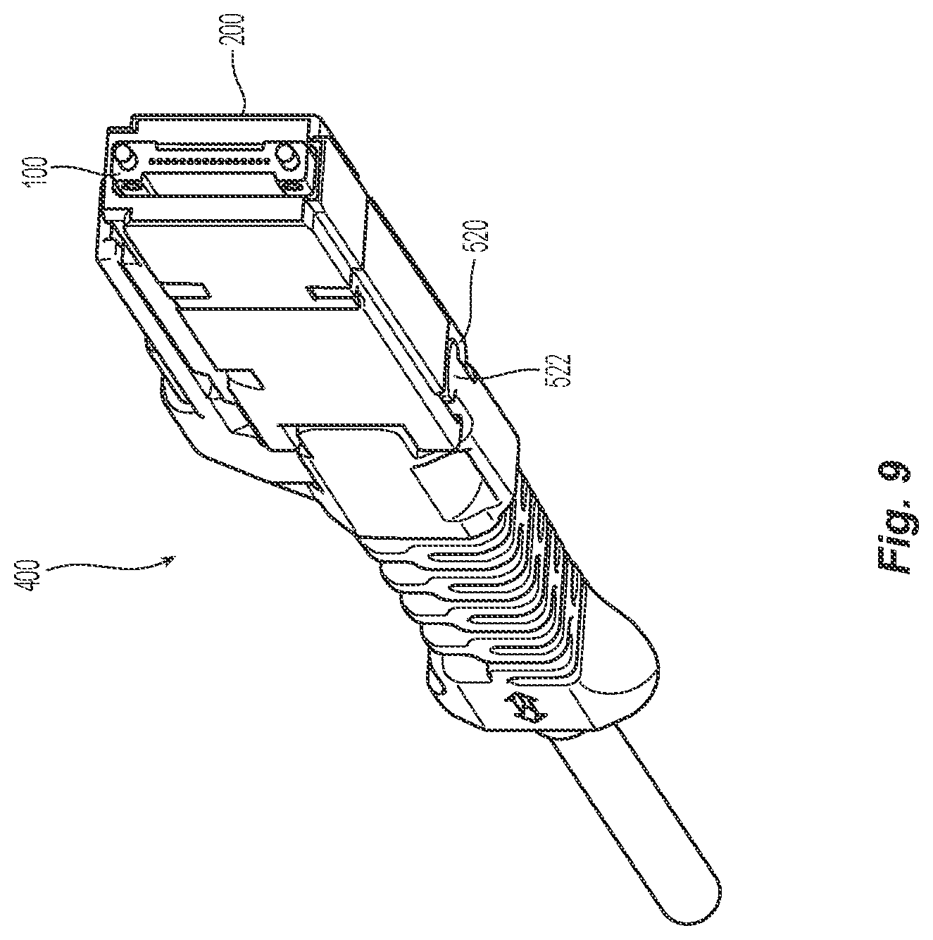 Patent US12321017 Figure 6 – Fiber optic ferrule and fiber optic ferrule receiver