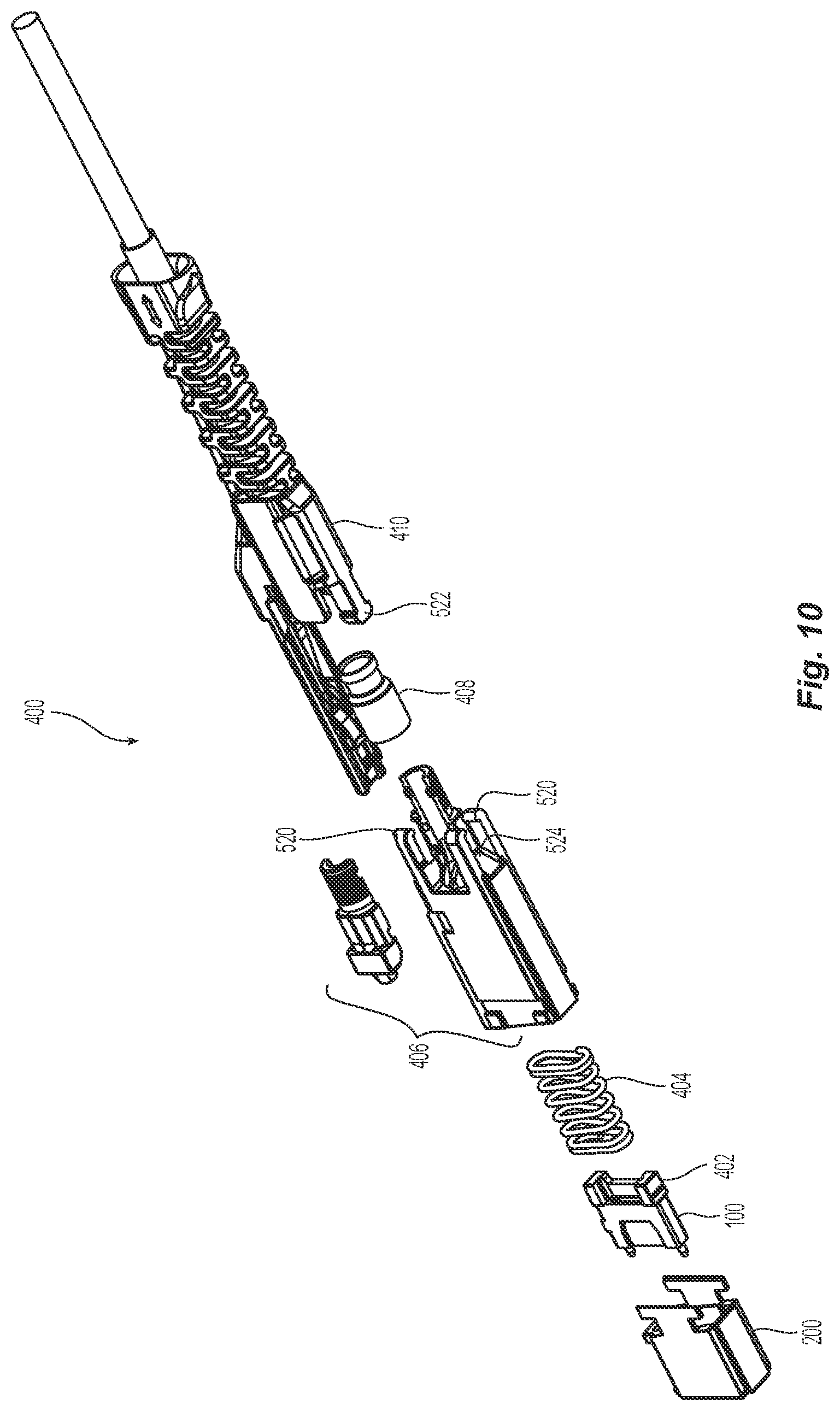 Patent US12321017 Figure 7 – Fiber optic ferrule and fiber optic ferrule receiver
