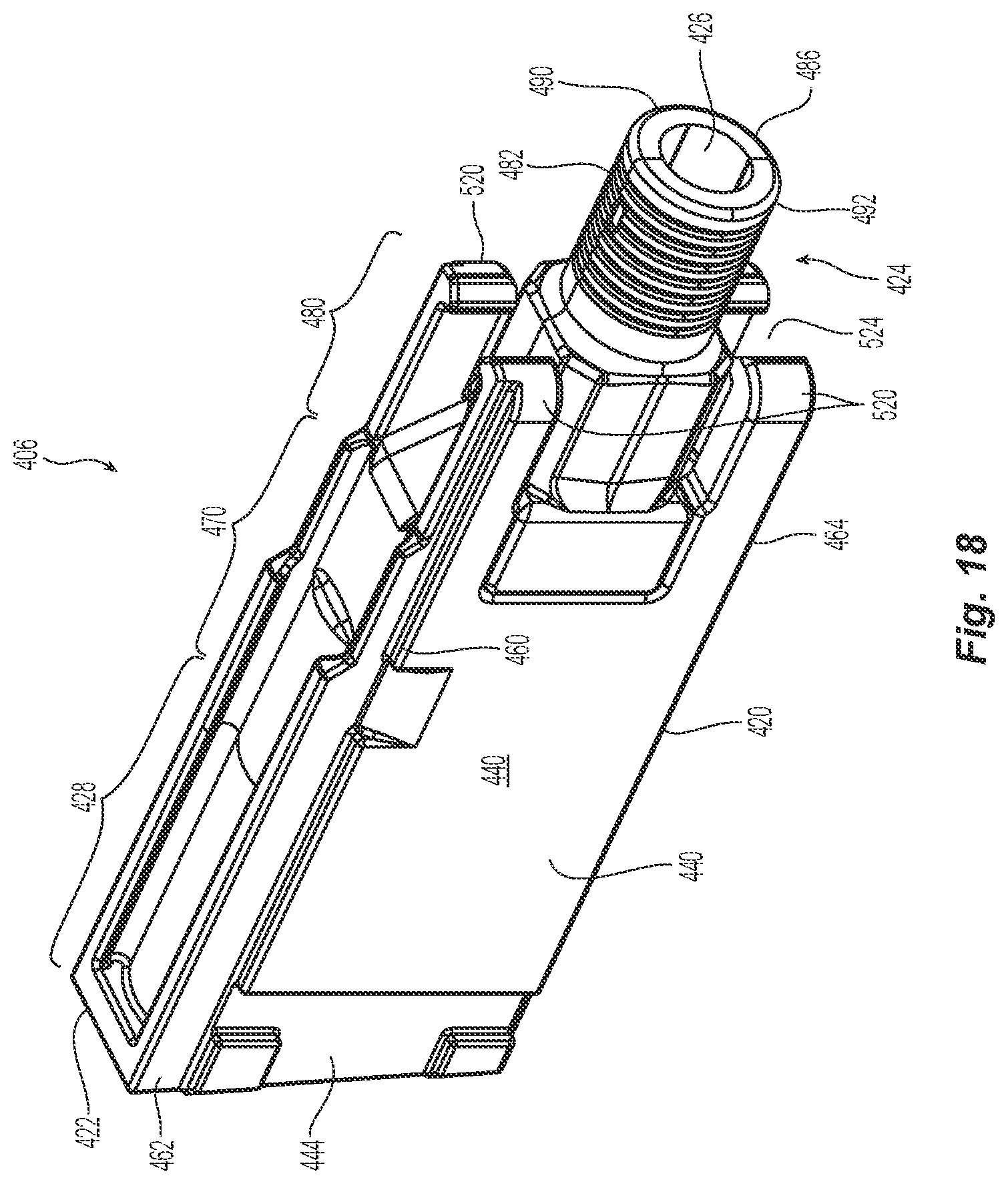 Patent US12321017 Figure 15 – Fiber optic ferrule and fiber optic ferrule receiver