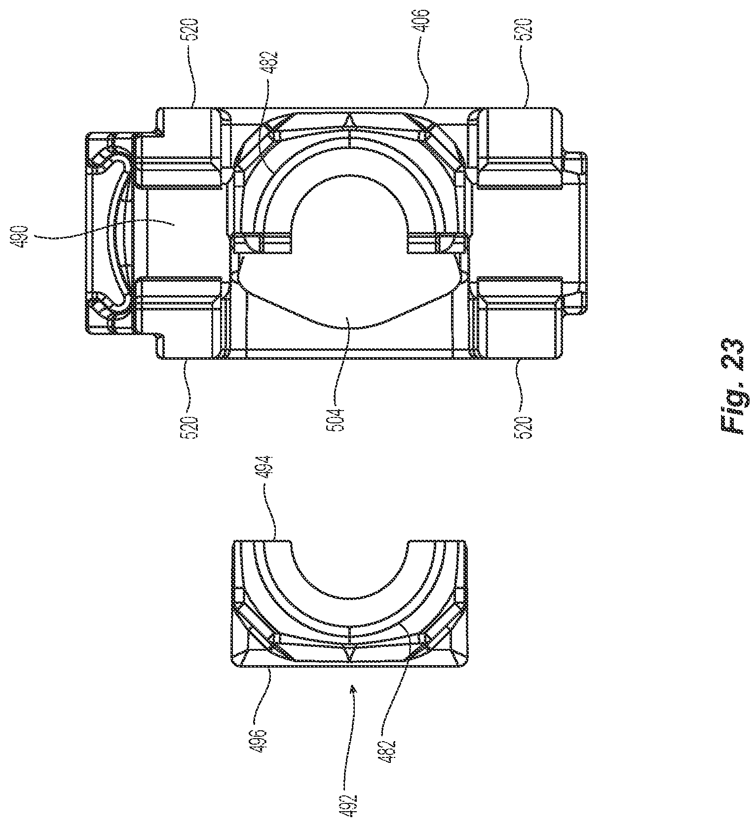 Patent US12321017 Figure 18 – Fiber optic ferrule and fiber optic ferrule receiver
