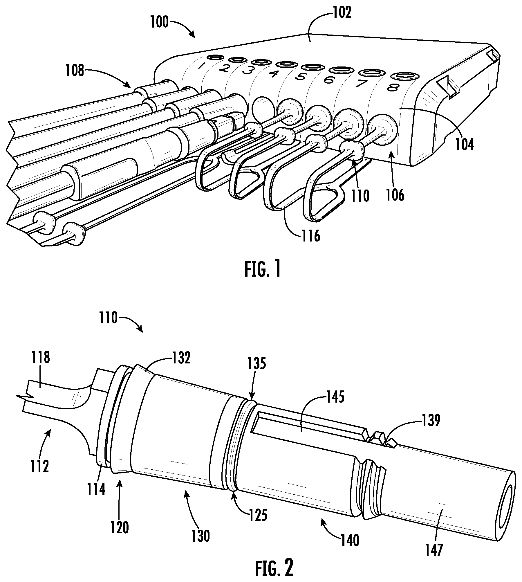 Patent US12321018 Figure 1 – Dust plugs for sealing multiport terminals and methods of fabricating the same