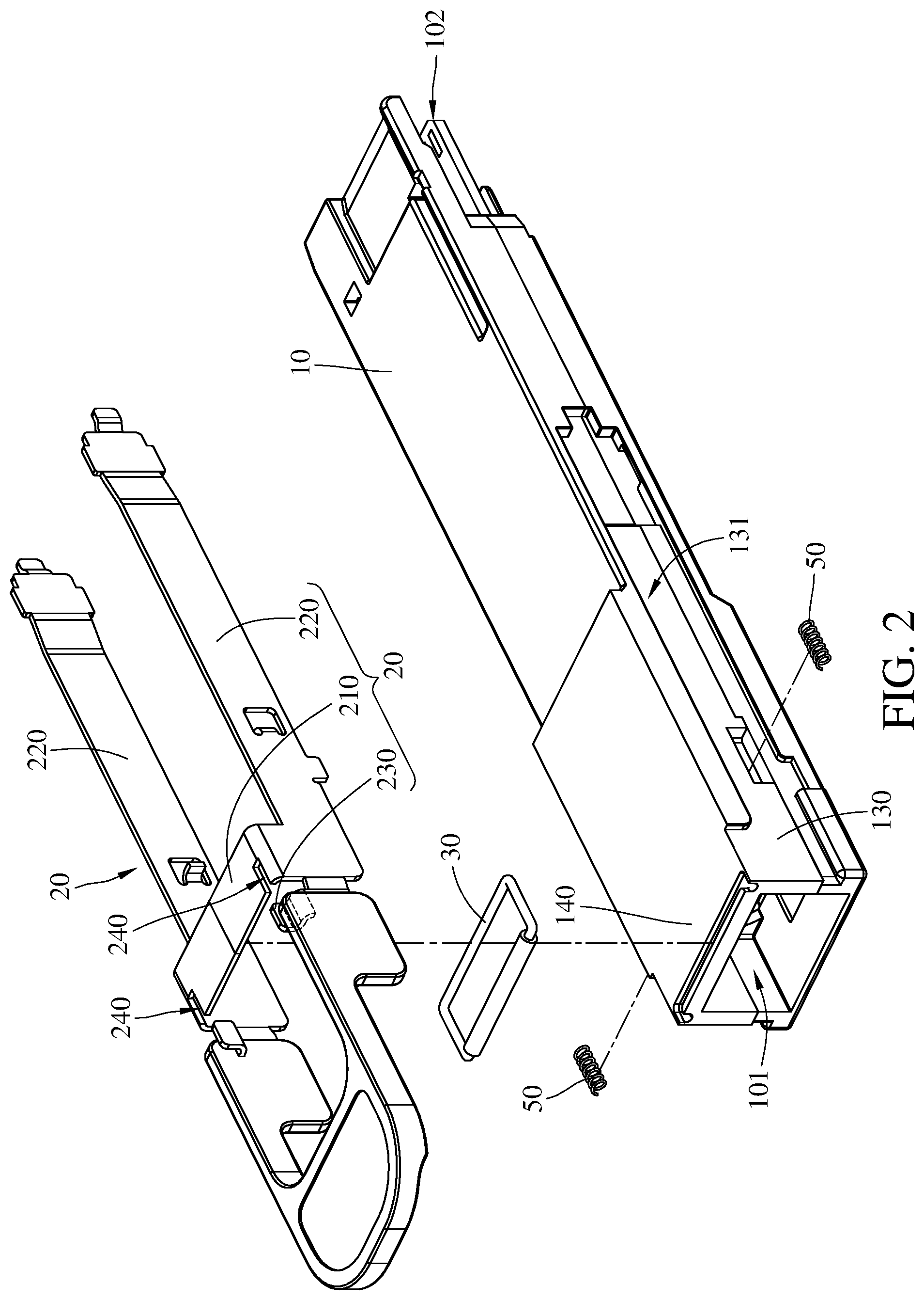Patent US12321024 Figure 2 – Optical transceiver including latch for release prevention and optical communication assembly having the same