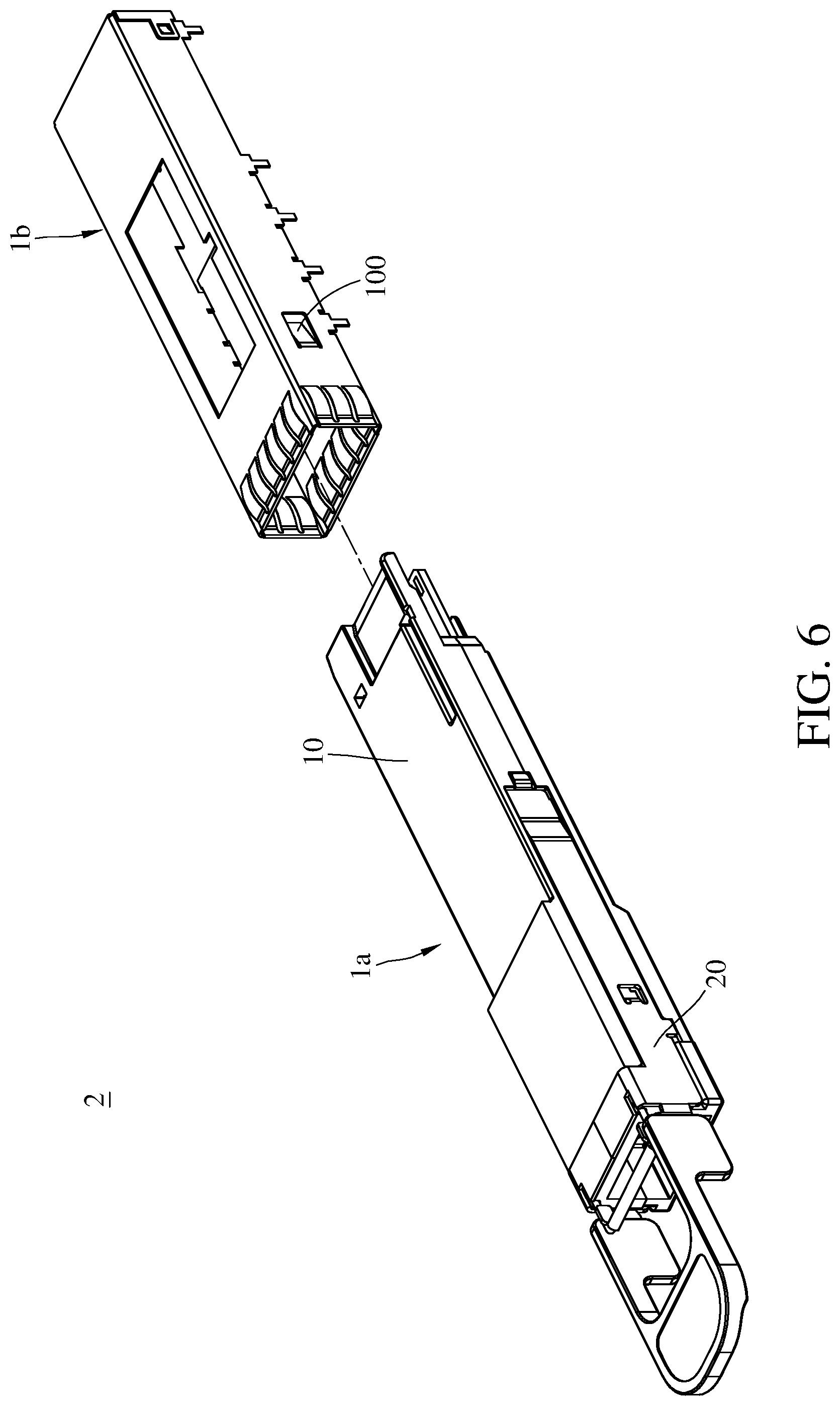Patent US12321024 Figure 6 – Optical transceiver including latch for release prevention and optical communication assembly having the same