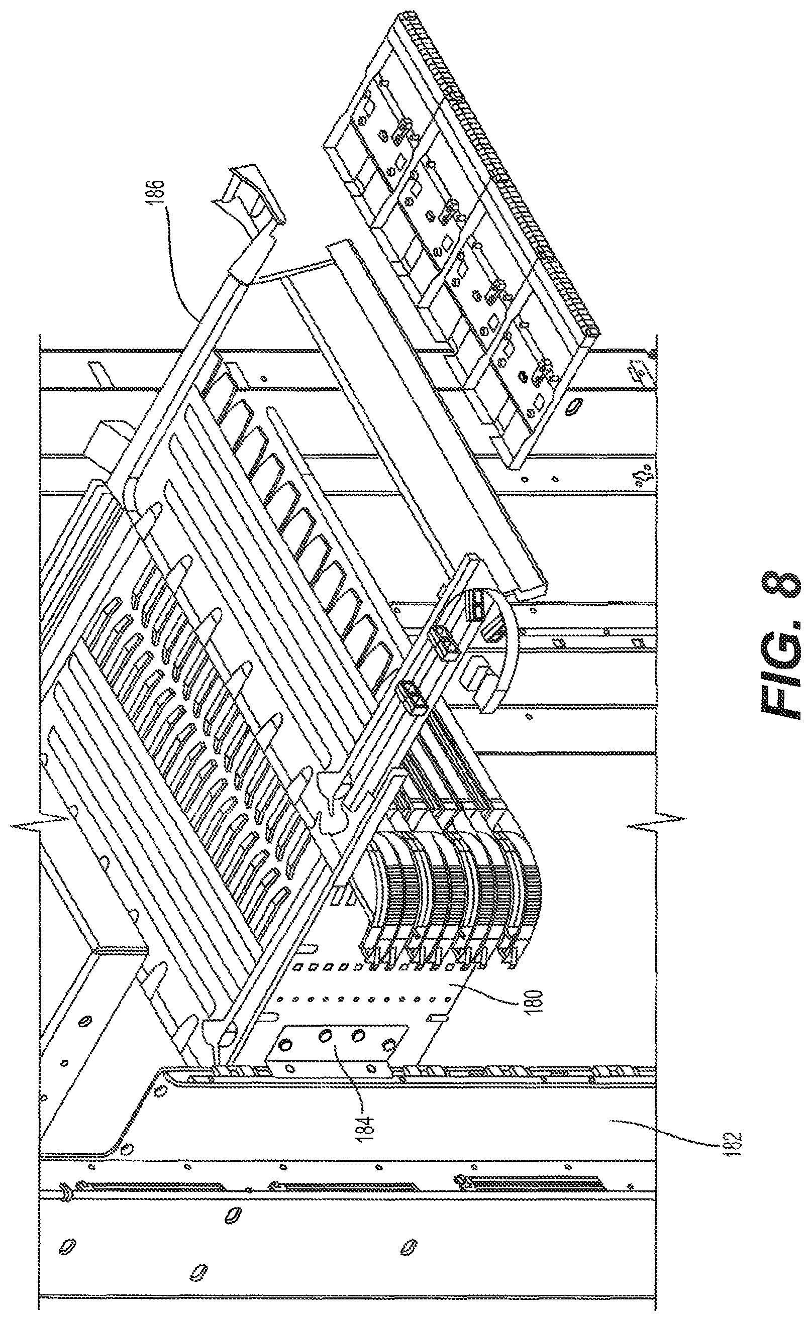Patent US12321031 Figure 9 – Support frame for providing adapter-less connections for fiber optic cables