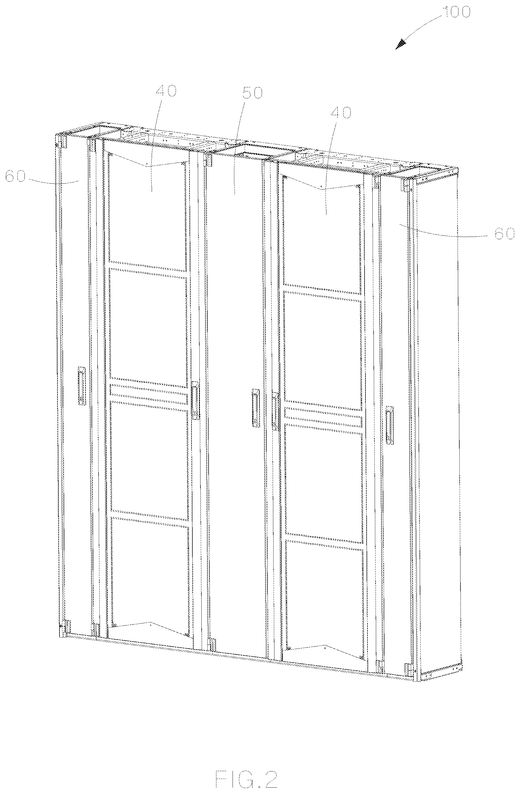 Patent US12321032 Figure 2 – Optical distribution and splice frame including cassettes
