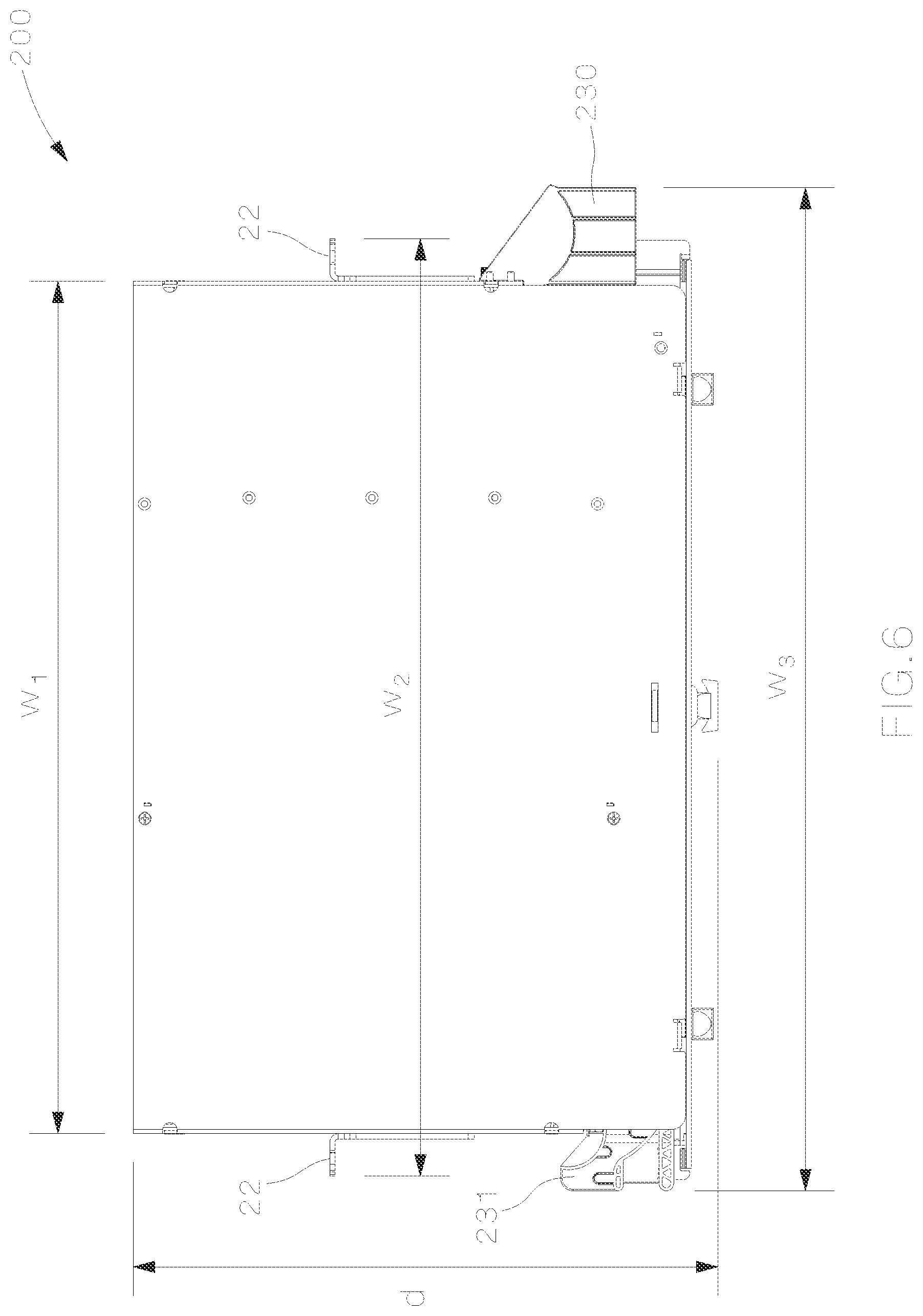Patent US12321032 Figure 6 – Optical distribution and splice frame including cassettes