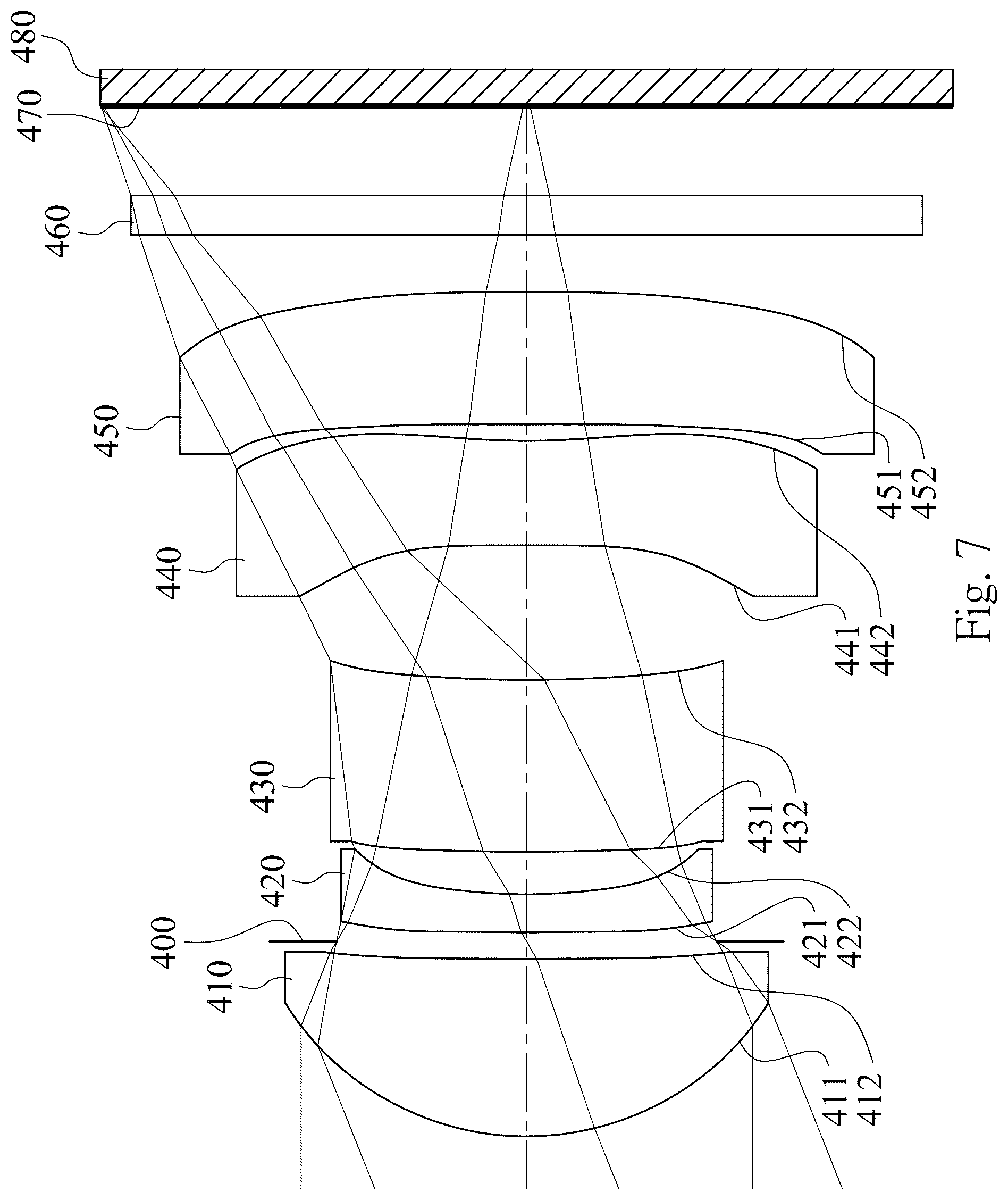 Patent US12321038 Figure 7 – Optical photographing lens assembly, image capturing device and electronic device