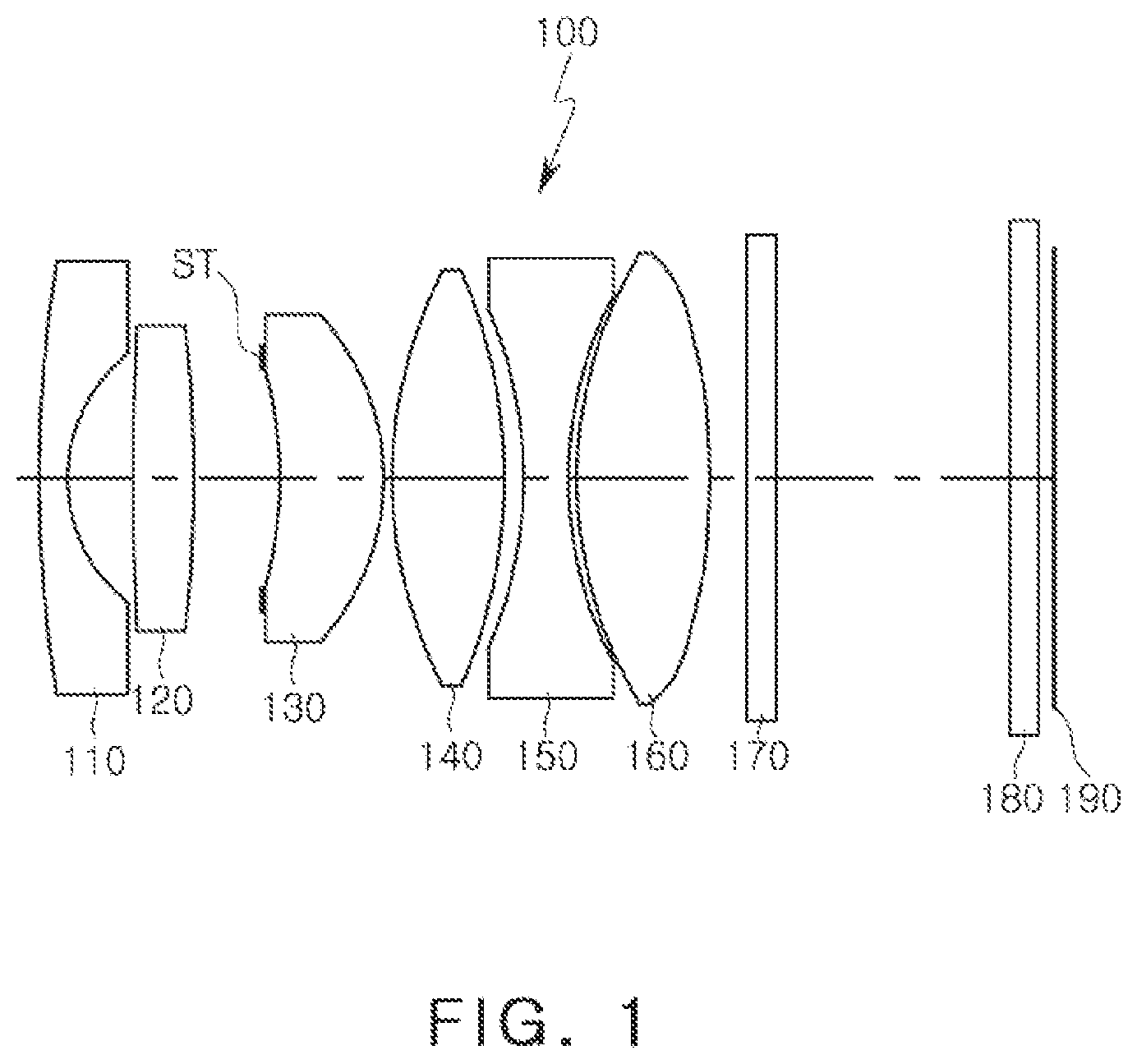 Patent US12321039 — Image capturing lens system — Figure 1