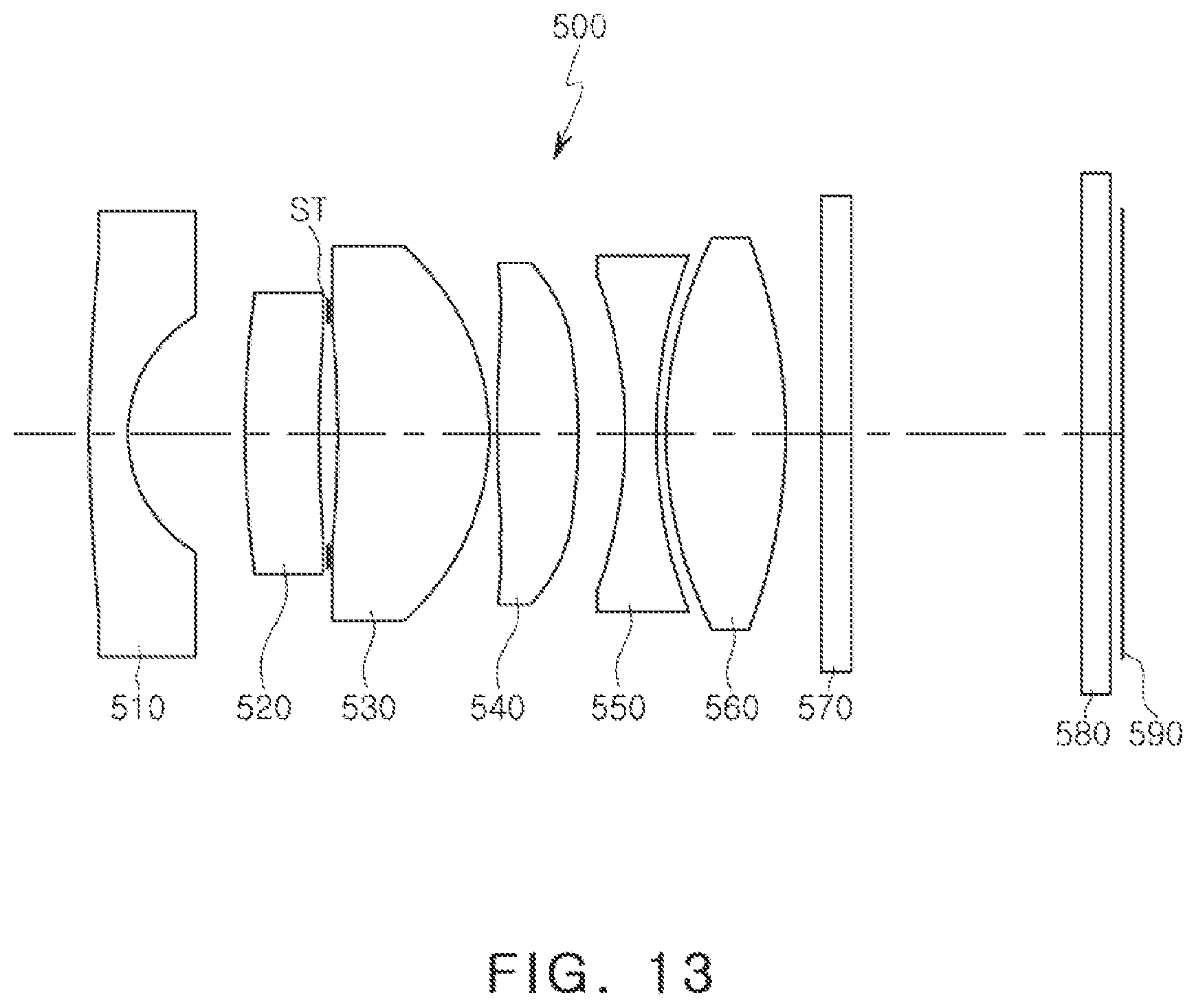 Patent US12321039 Figure 13 – Image capturing lens system